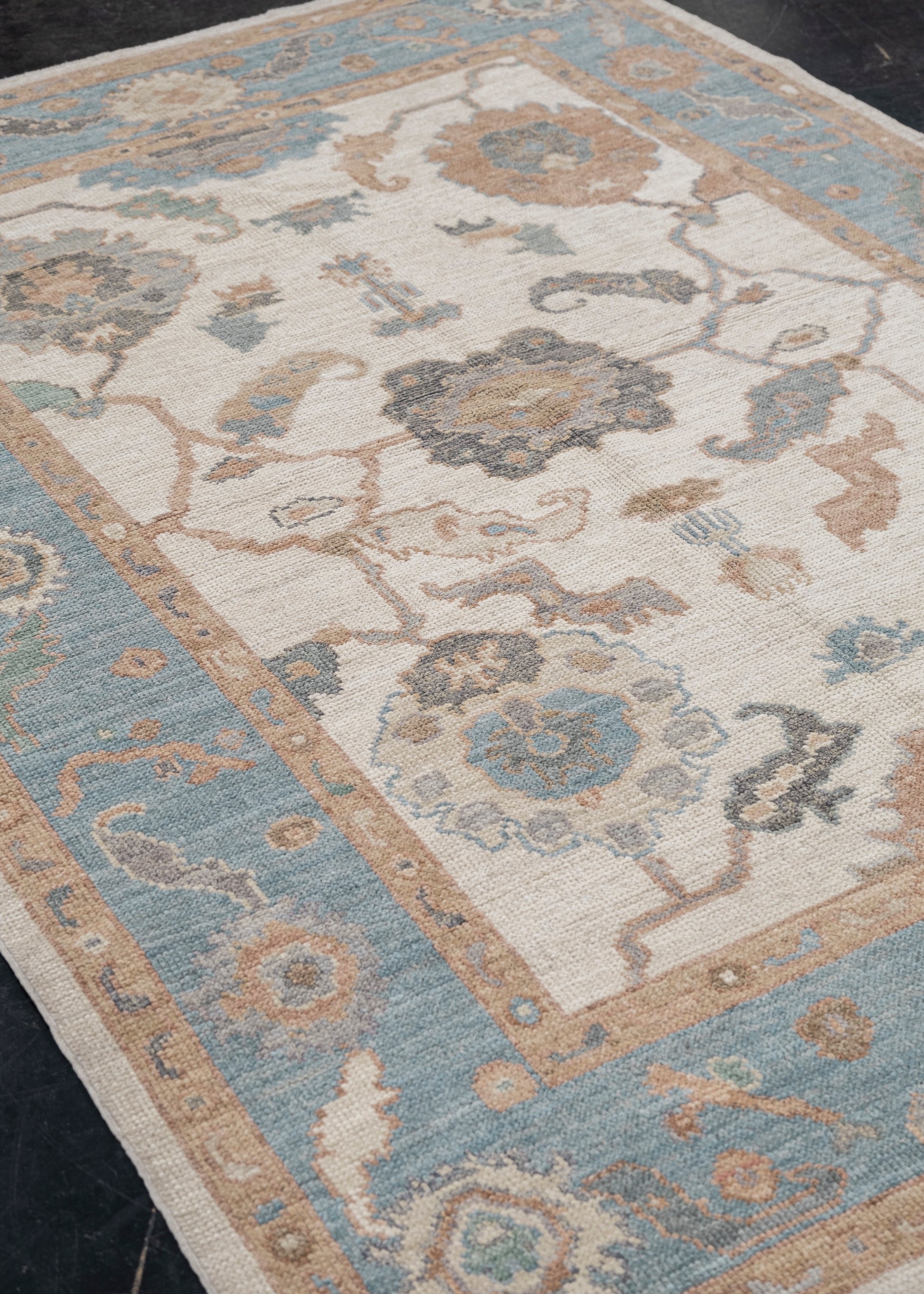 Turkish Oushak Rug 5'2" x 7'5" #11685
