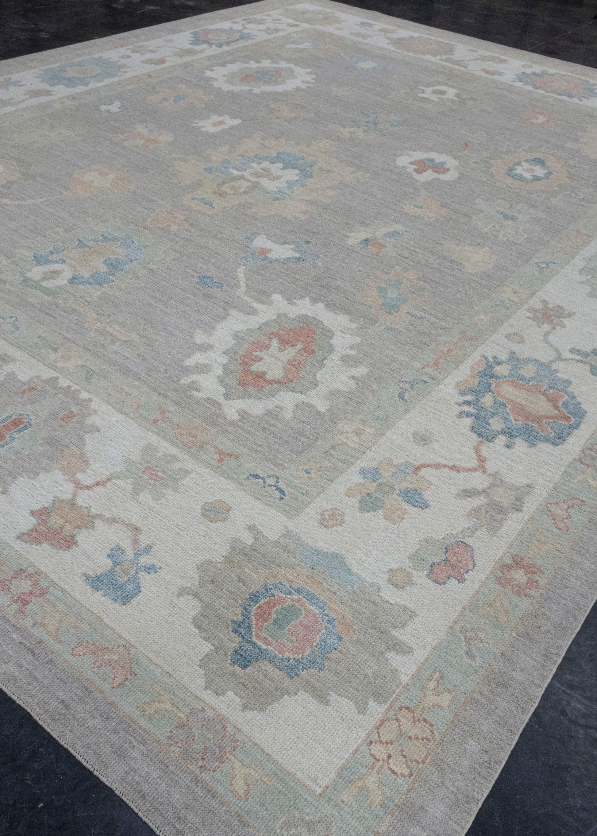 Turkish Oushak Rug 12'4" x 15'3" #17785