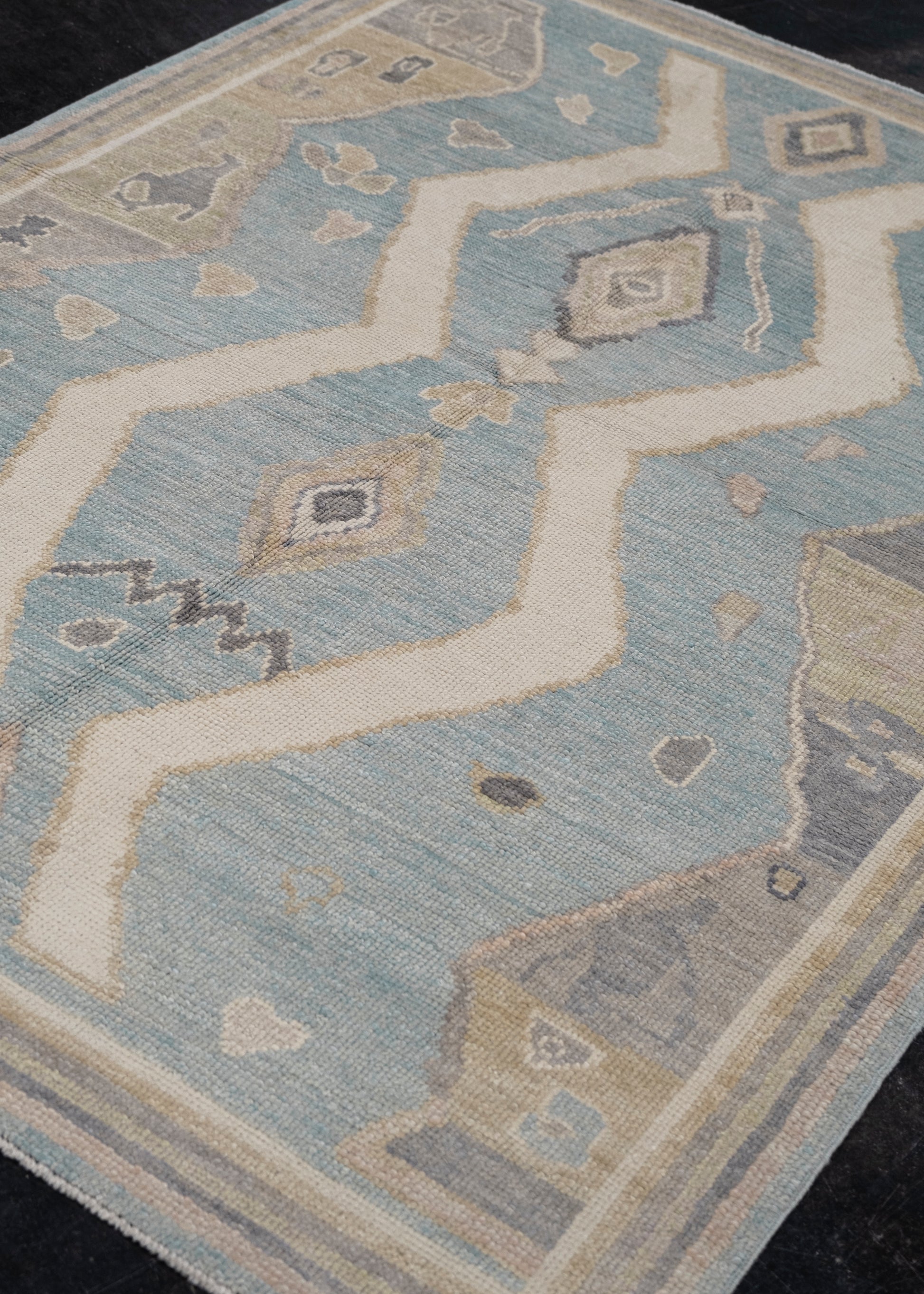 Turkish Oushak Rug 4'10" x 7'2" #12080