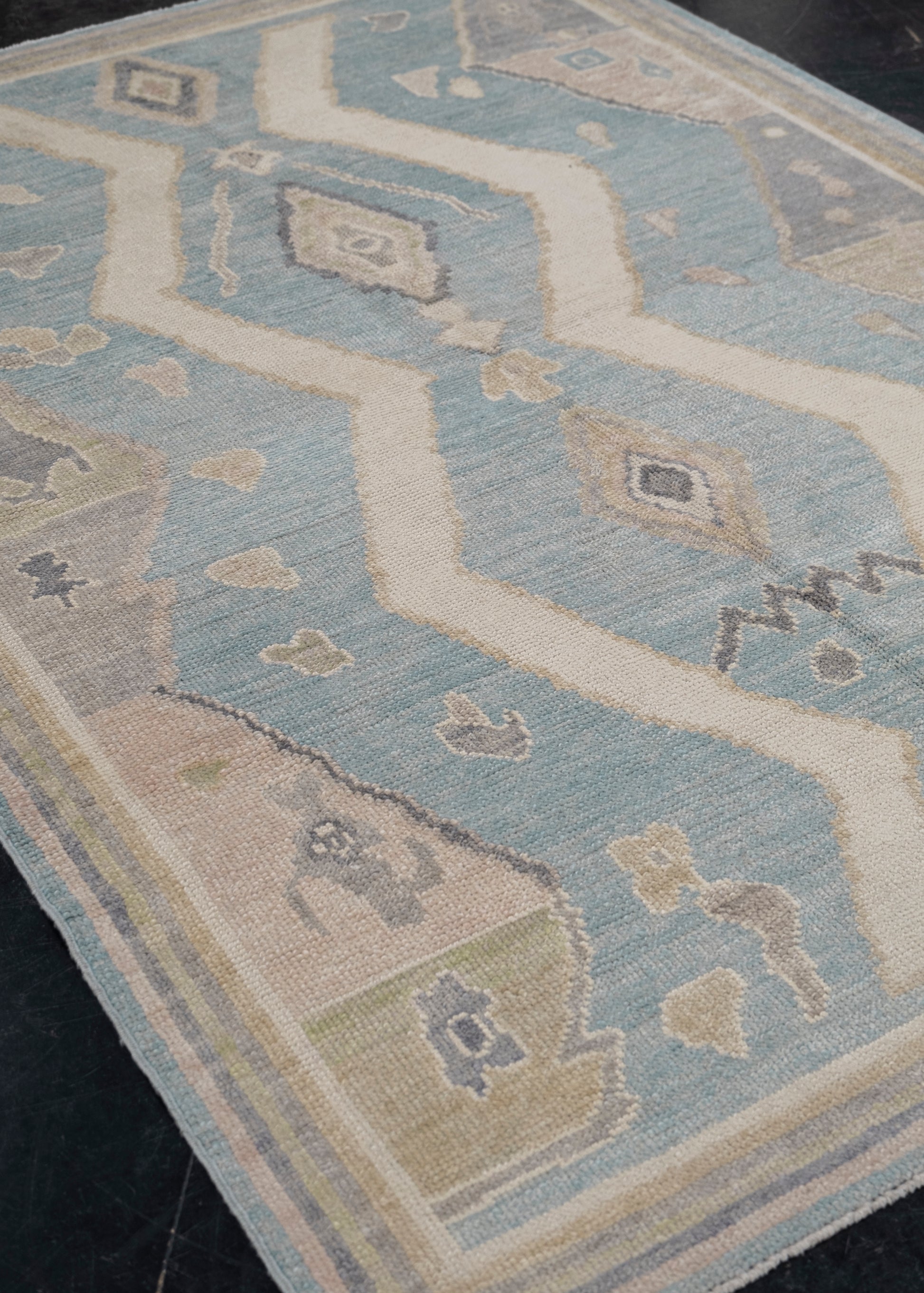 Turkish Oushak Rug 4'10" x 7'2" #12080