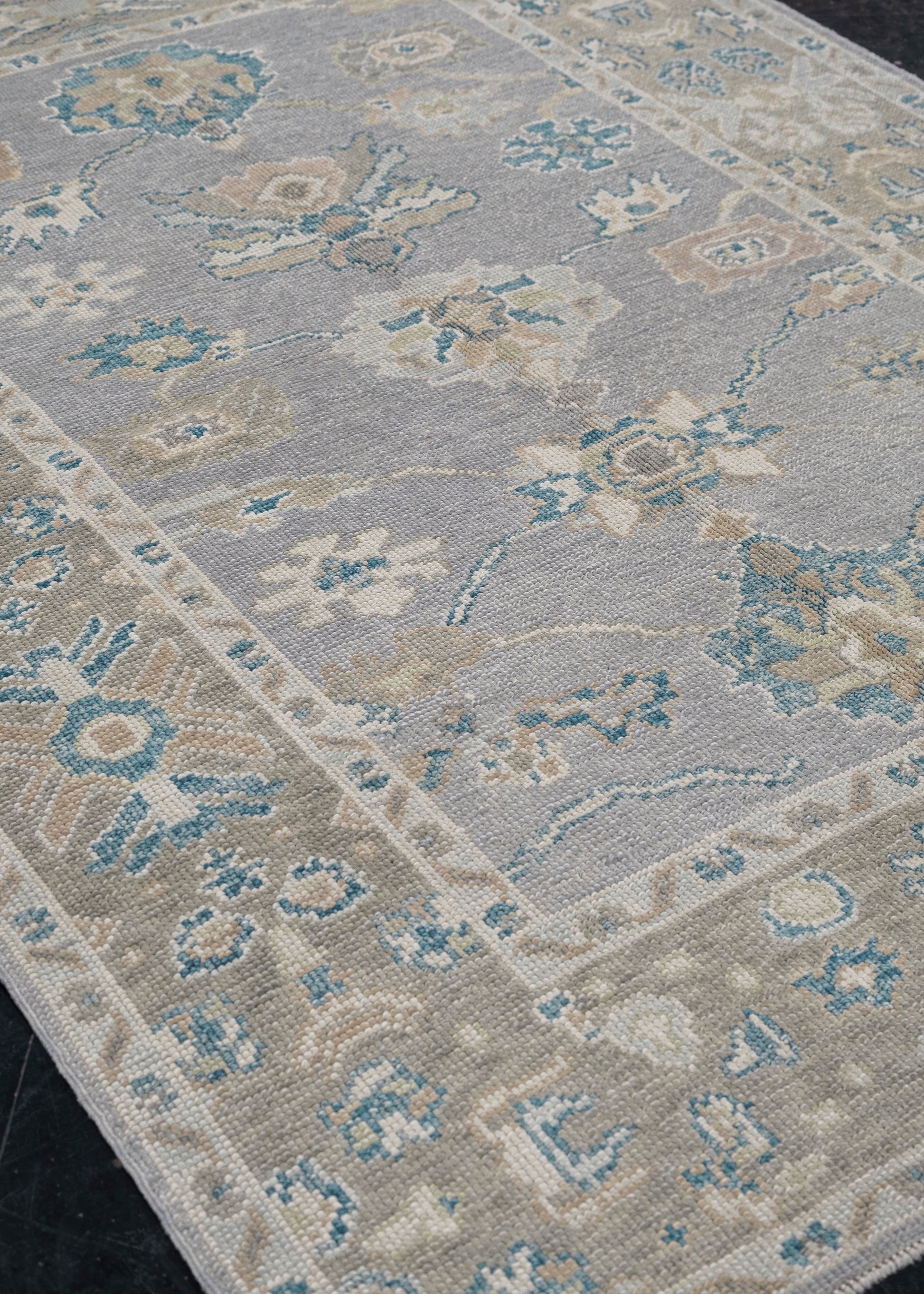 Turkish Oushak Rug 5'1" x 7'2" #11943