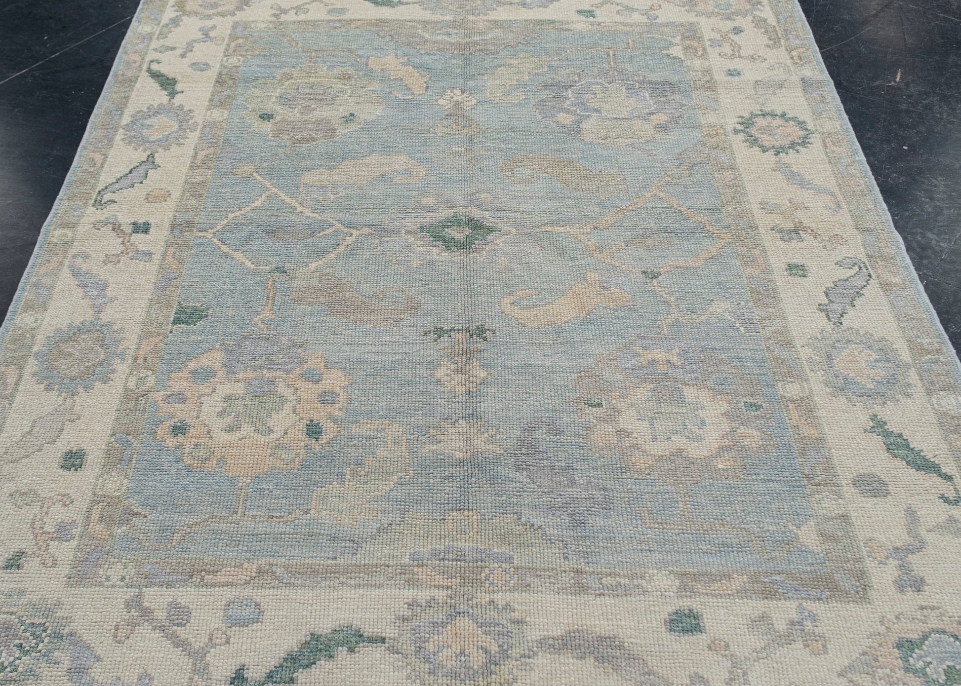 Turkish Oushak Rug 5'1" x 6'7" #12330