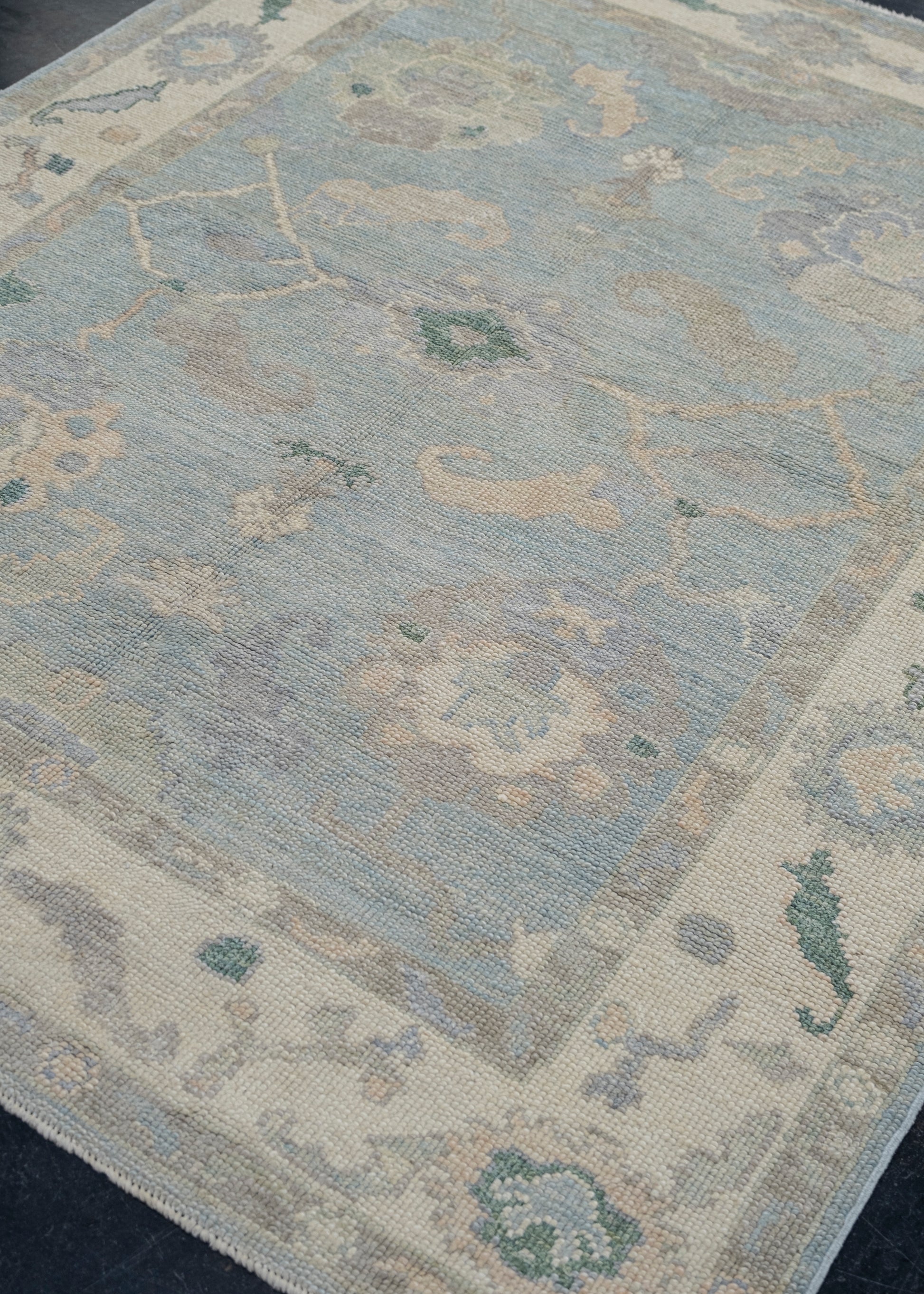 Turkish Oushak Rug 5'1" x 6'7" #12330