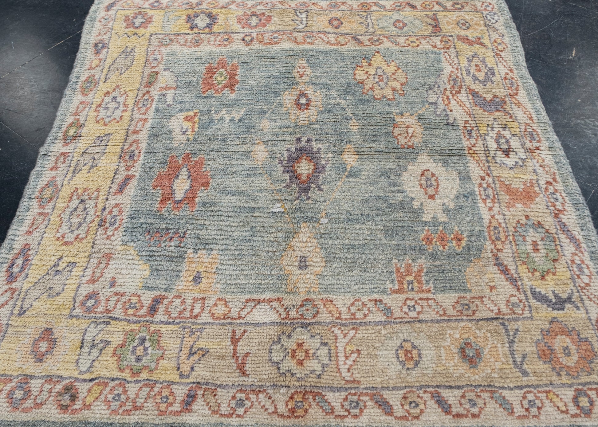 Square Turkish Oushak Rug 5'4" x 5'10" #4595