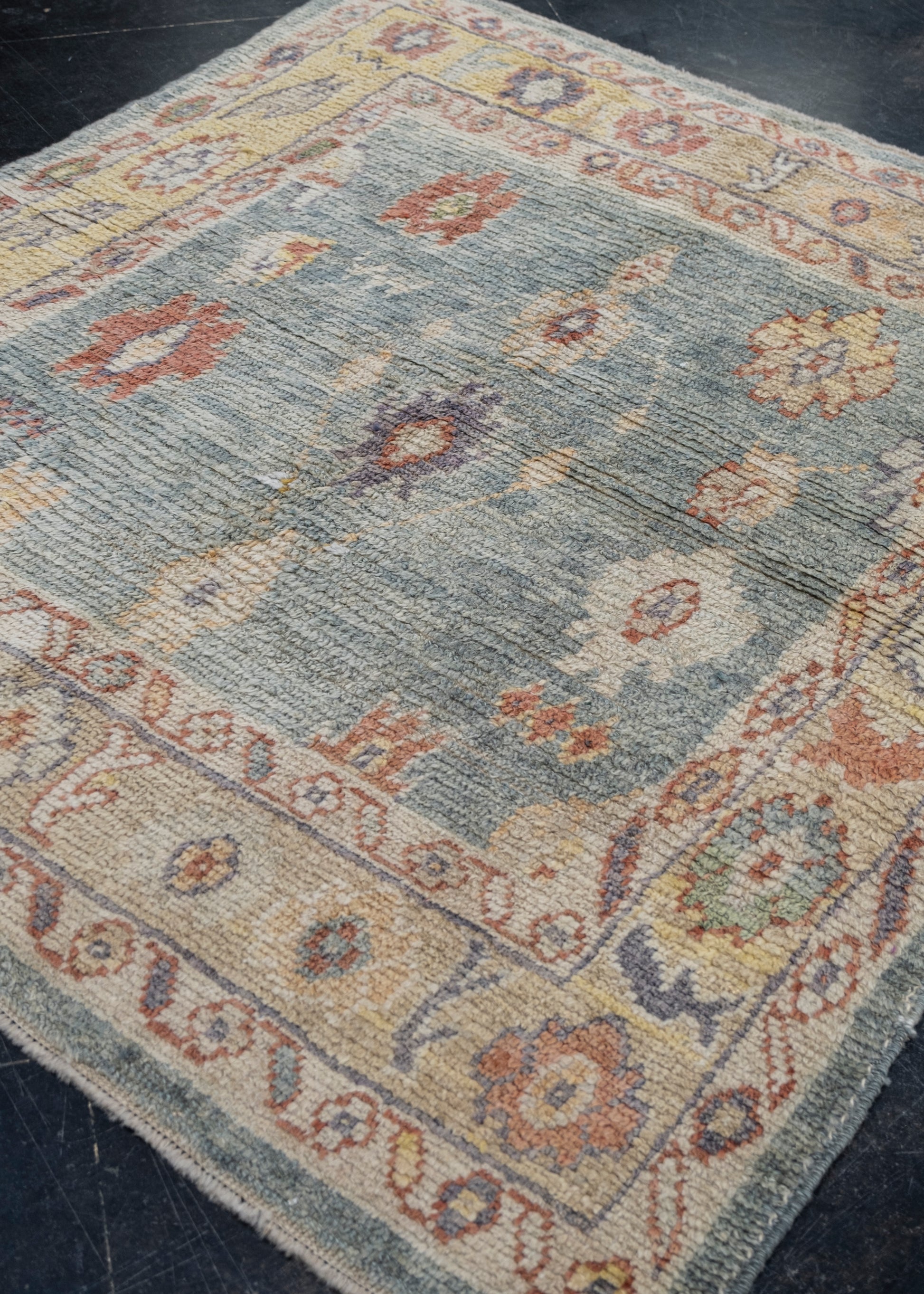 Square Turkish Oushak Rug 5'4" x 5'10" #4595