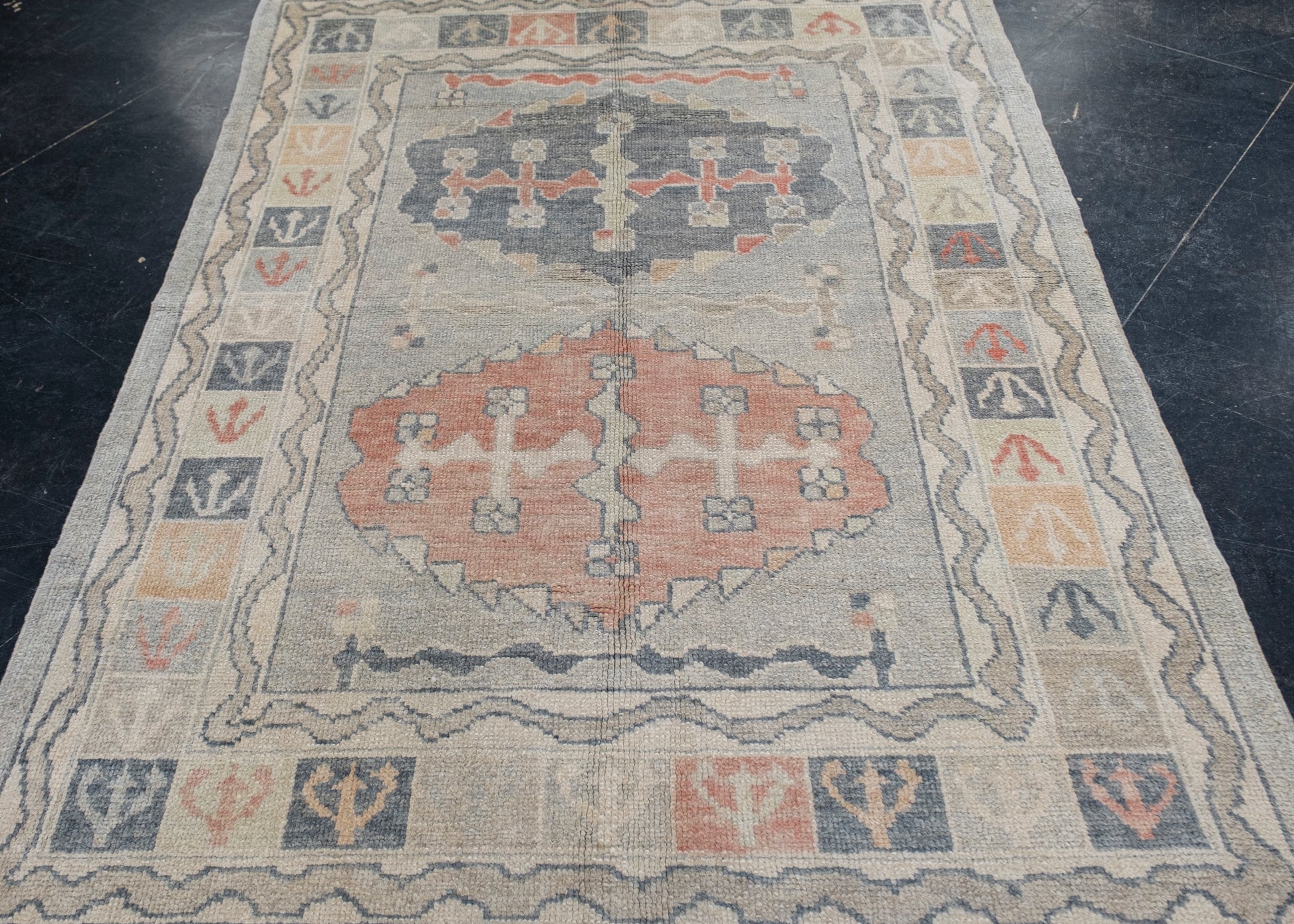 Turkish Oushak Rug 5'1" x 7'1" #5003