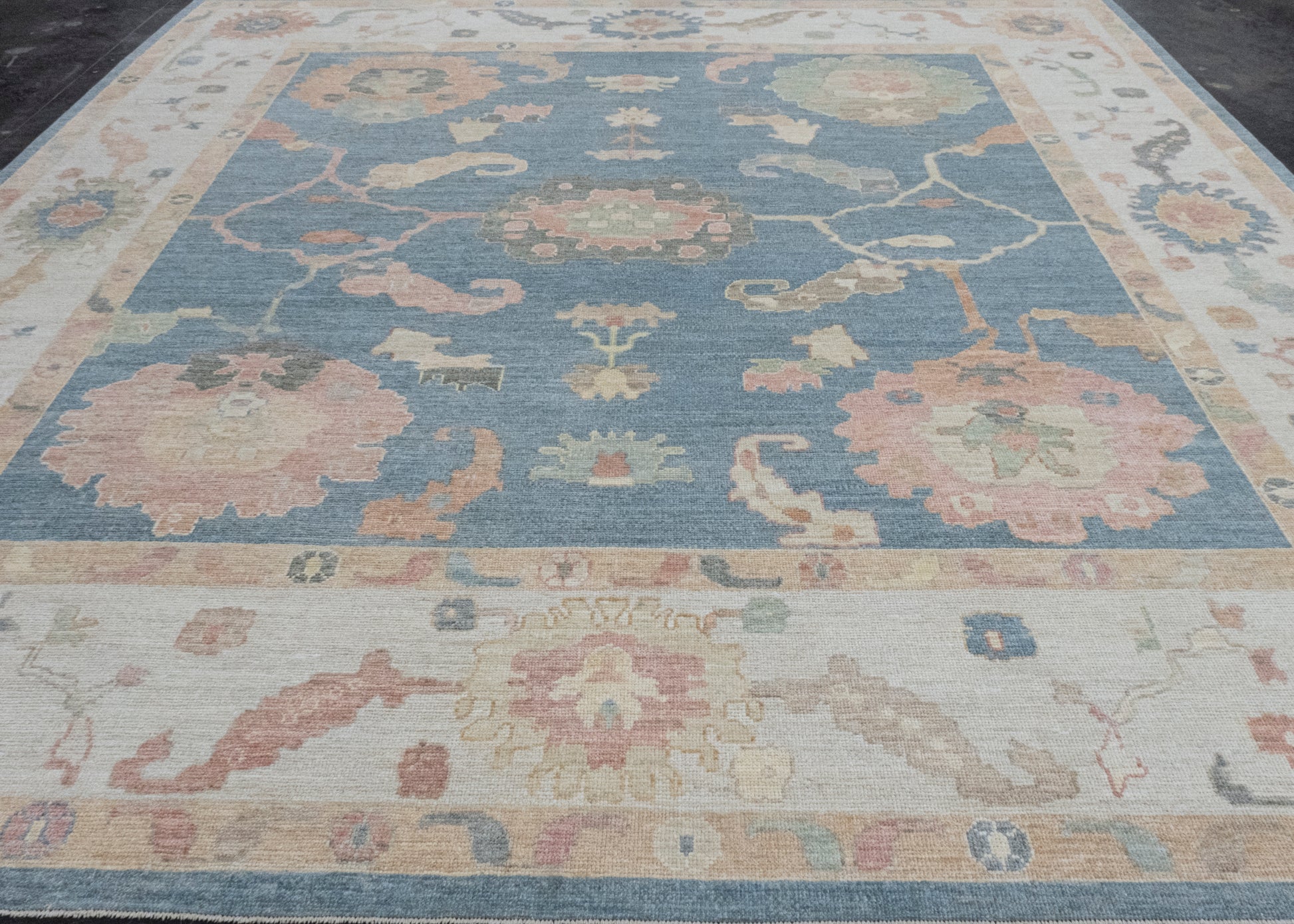 Square Turkish Oushak Rug 12' x 12'5" #17412