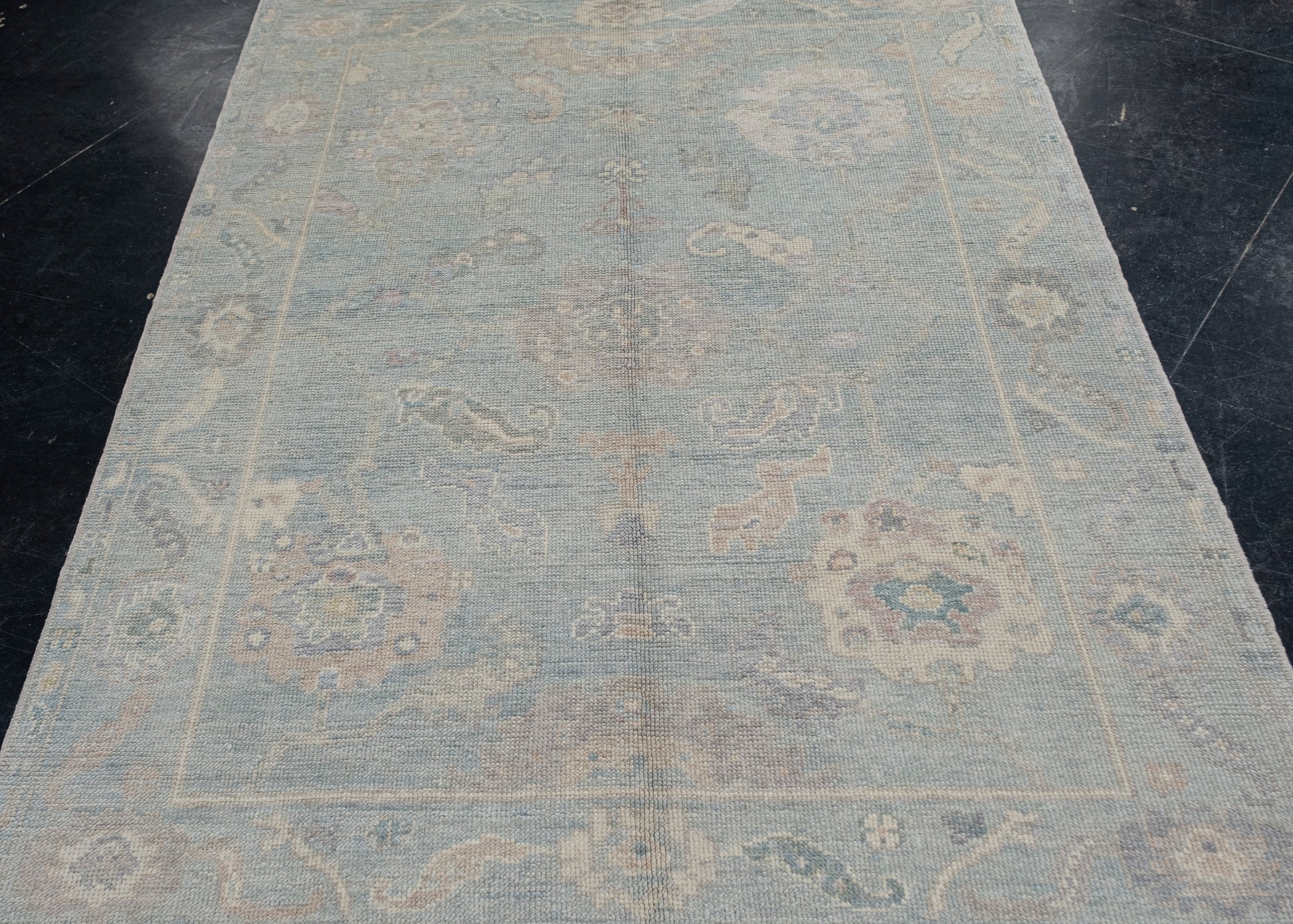 Turkish Oushak Rug 5'1" x 6'8" #12093