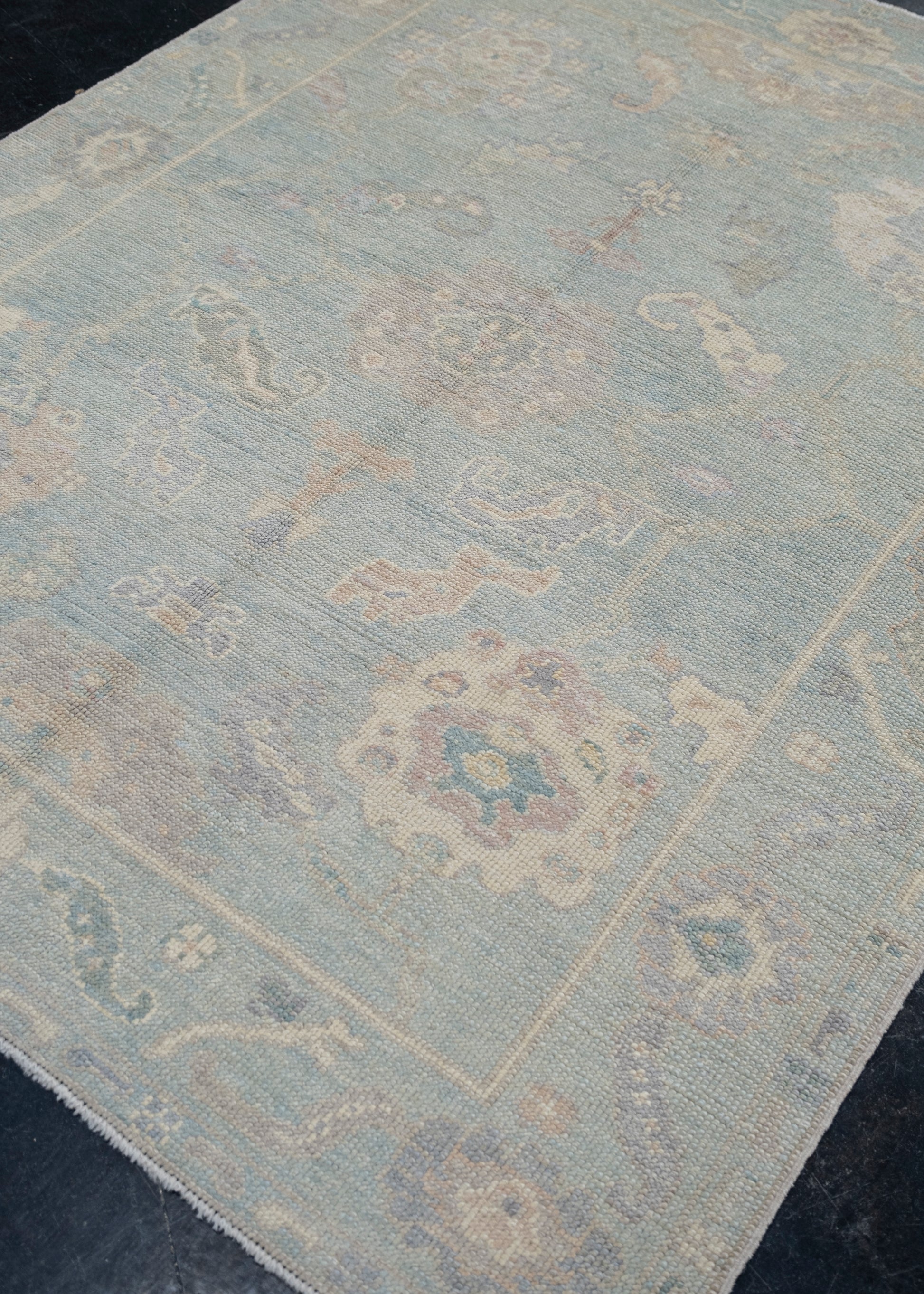 Turkish Oushak Rug 5'1" x 6'8" #12093