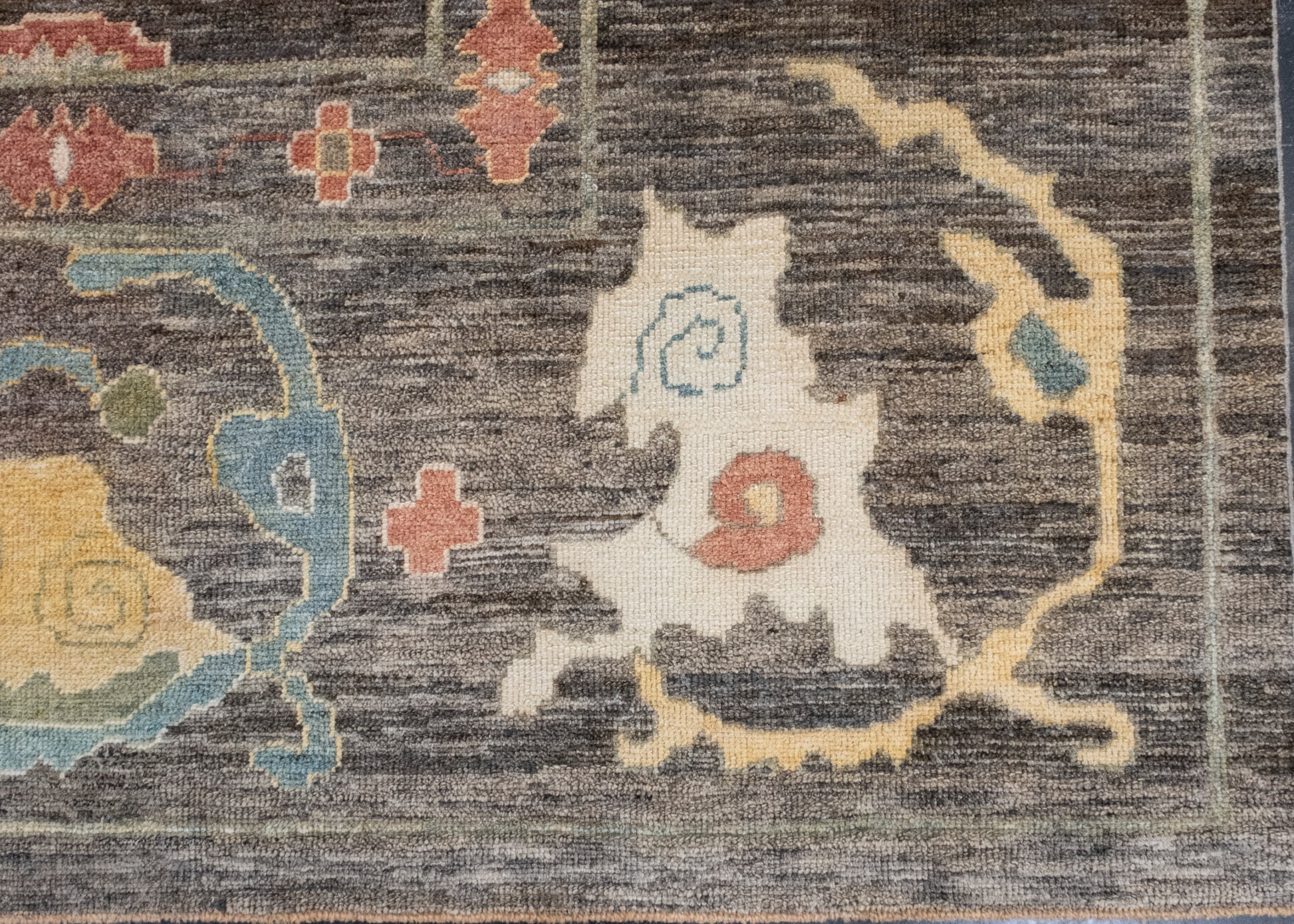 Turkish Old Wool Oushak Rug 12'4" x 16' #17100