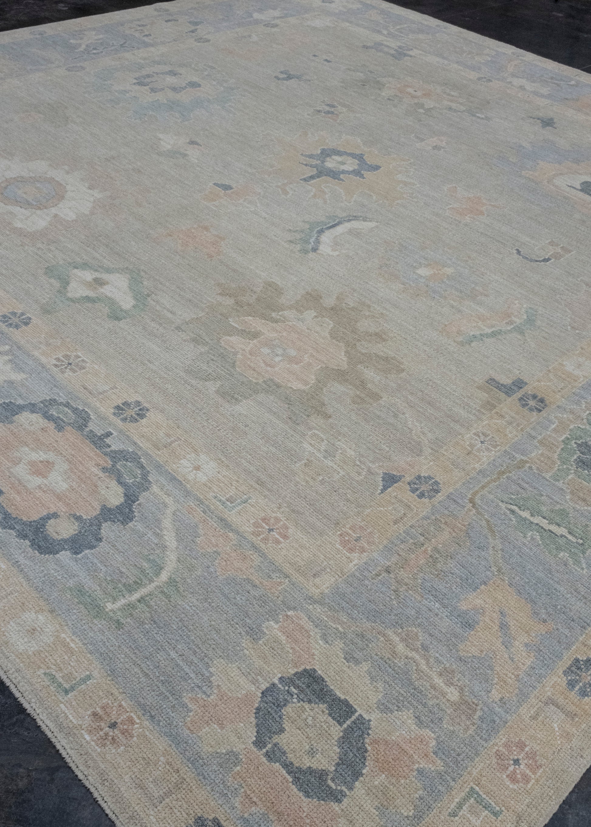 Square Turkish Oushak Rug 12'3" x 12'5" #17230