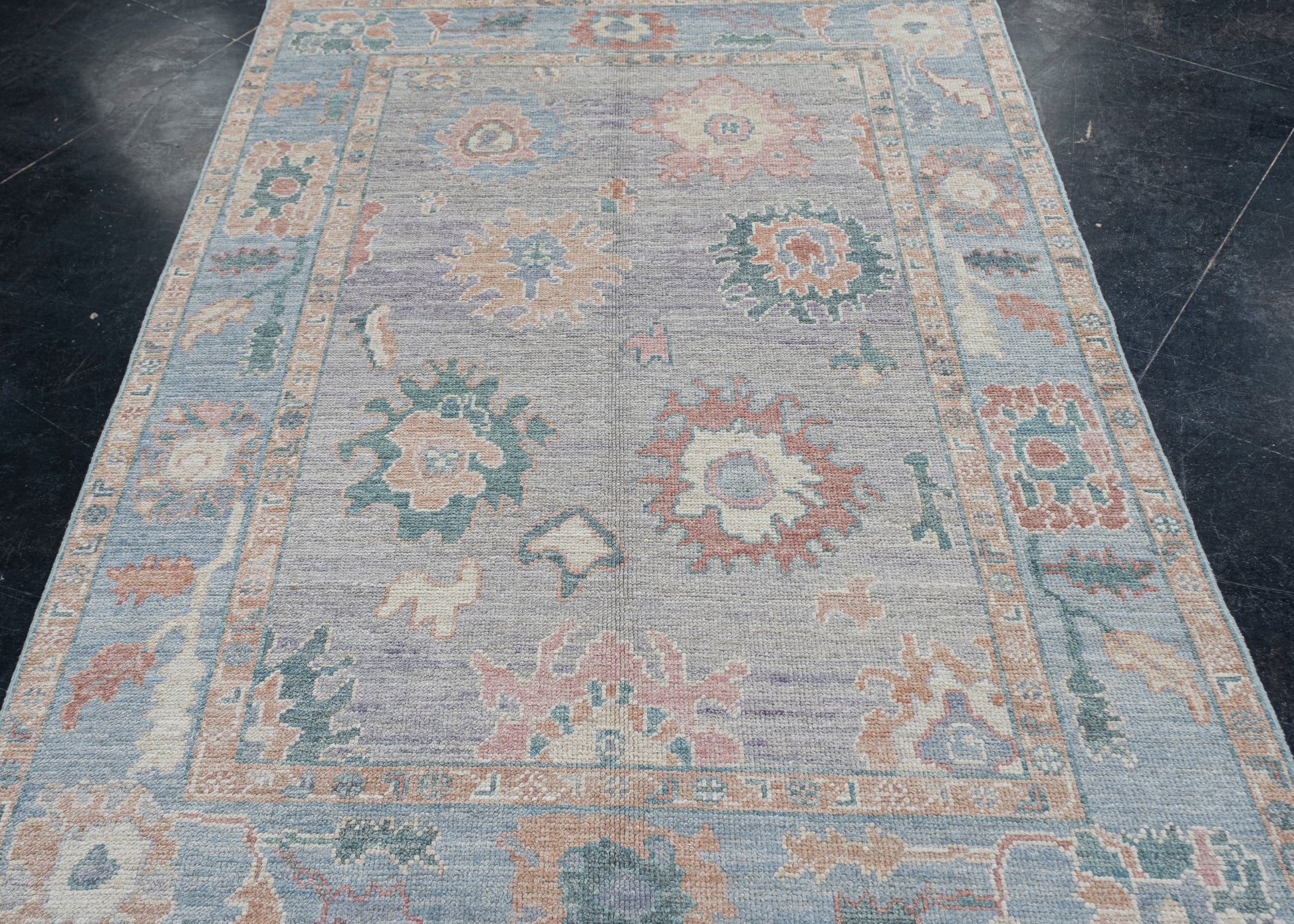 Turkish Oushak Rug 4'11" x 6'10" #2126