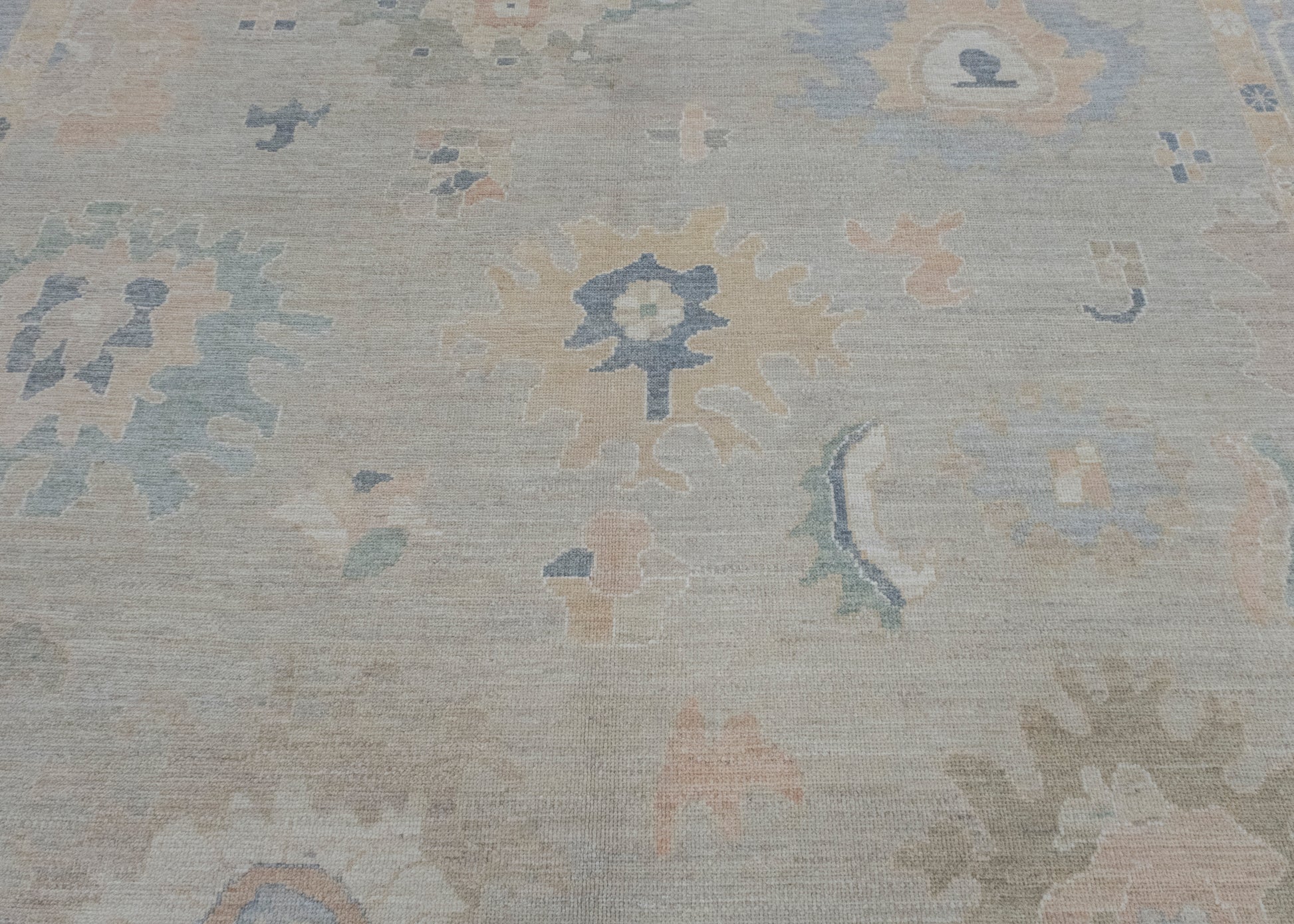 Square Turkish Oushak Rug 12'3" x 12'5" #17230
