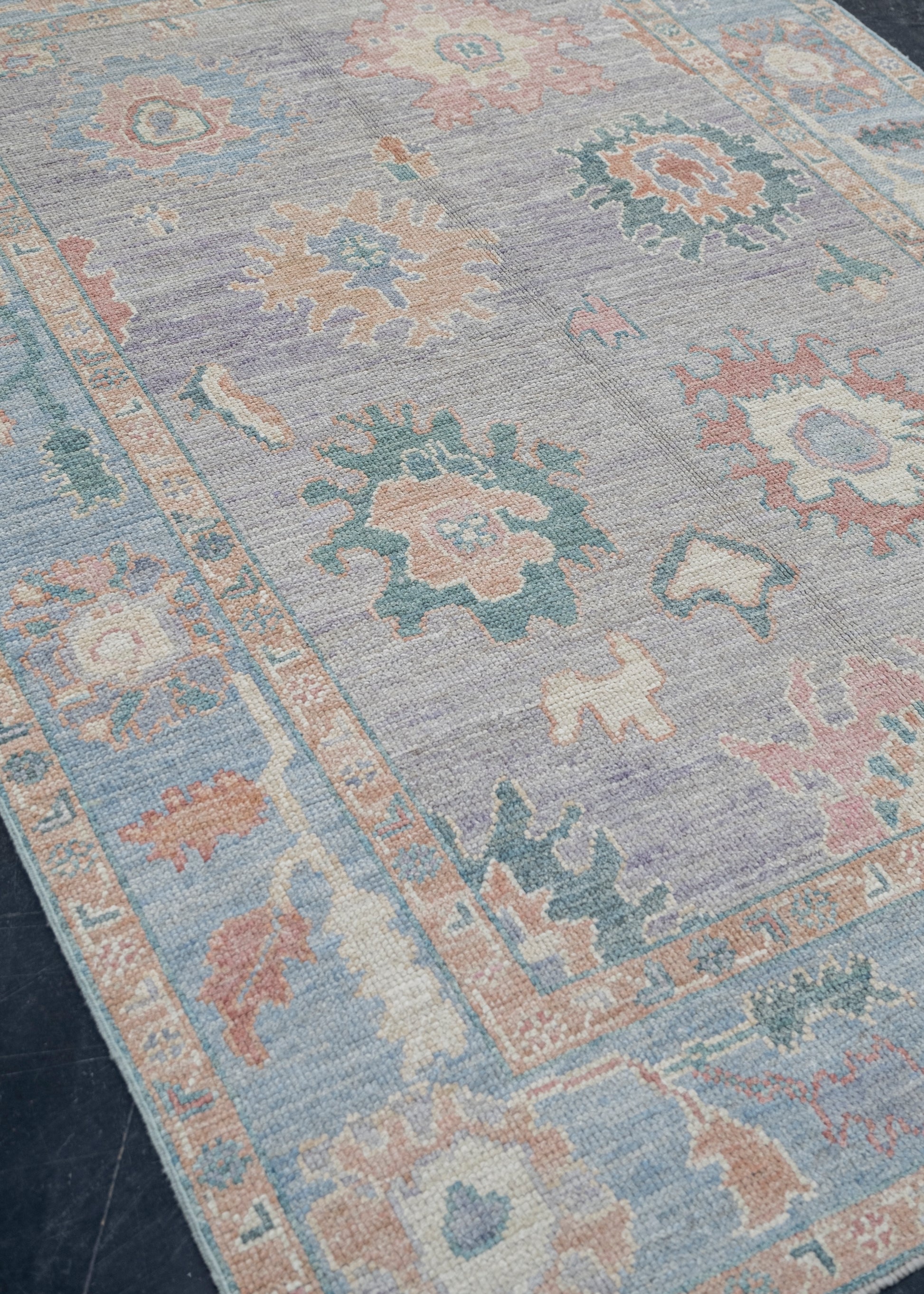 Turkish Oushak Rug 4'11" x 6'10" #2126