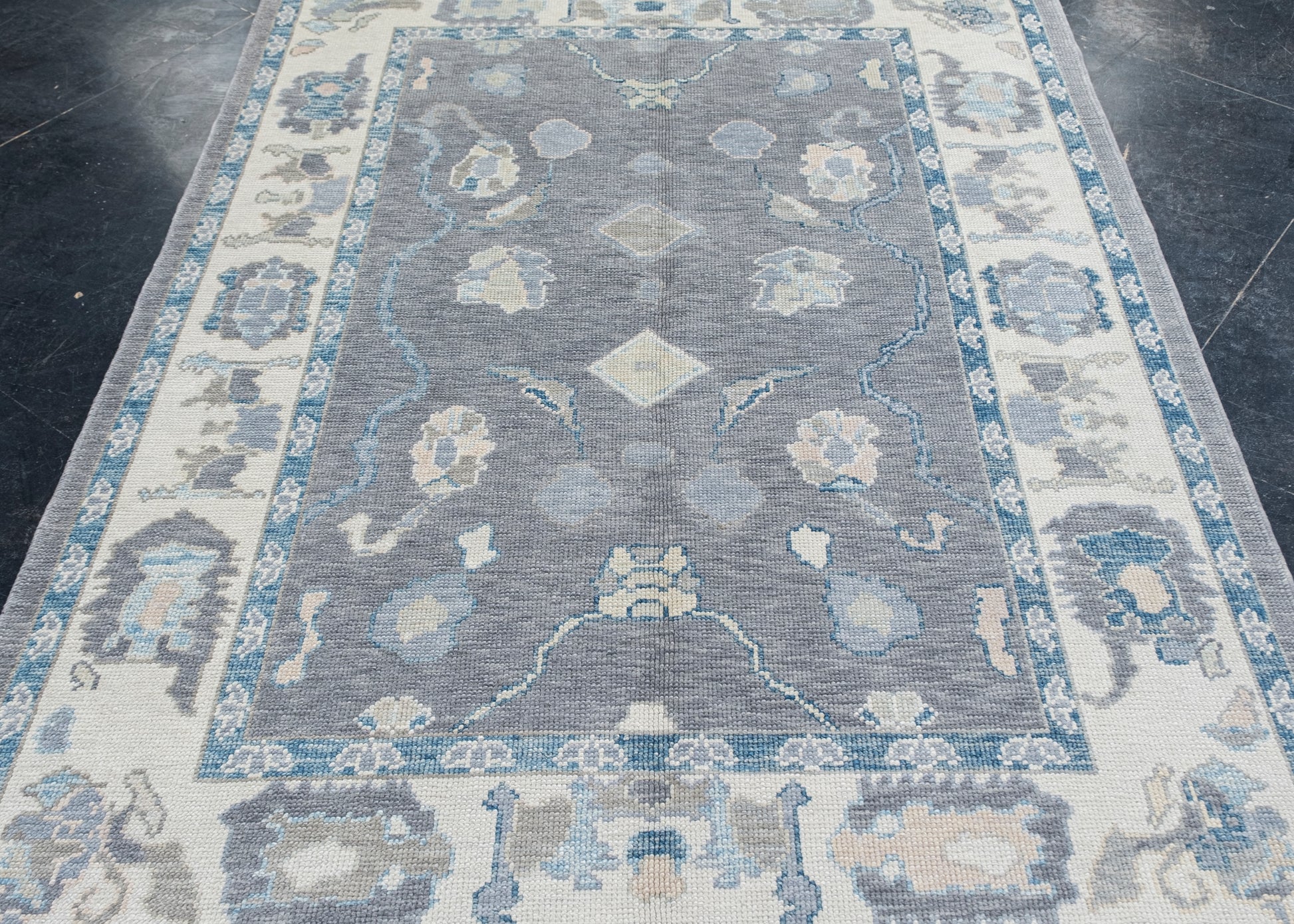 Turkish Oushak Rug 5'2" x 6'11" #7967
