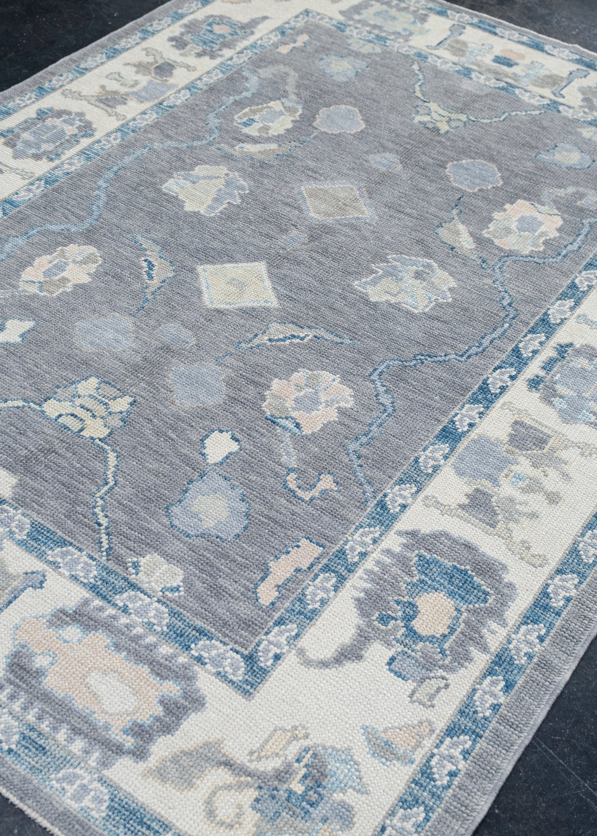 Turkish Oushak Rug 5'2" x 6'11" #7967