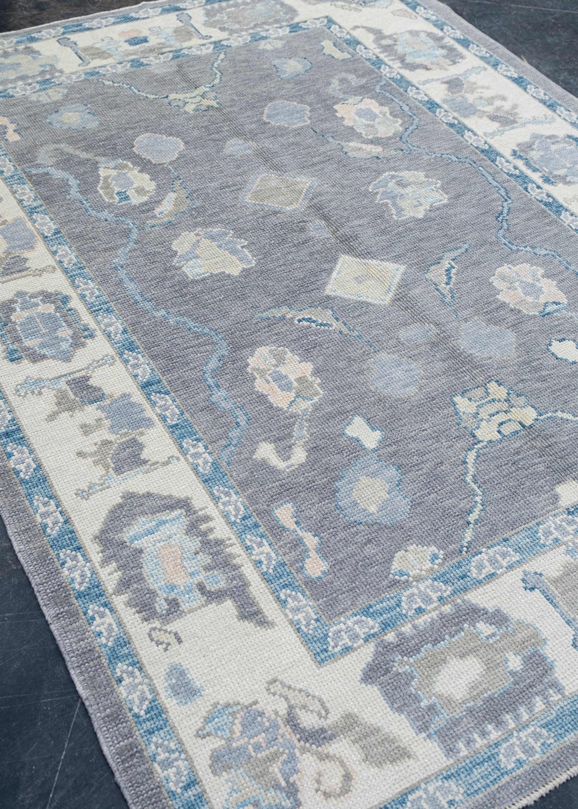 Turkish Oushak Rug 5'2" x 6'11" #7967