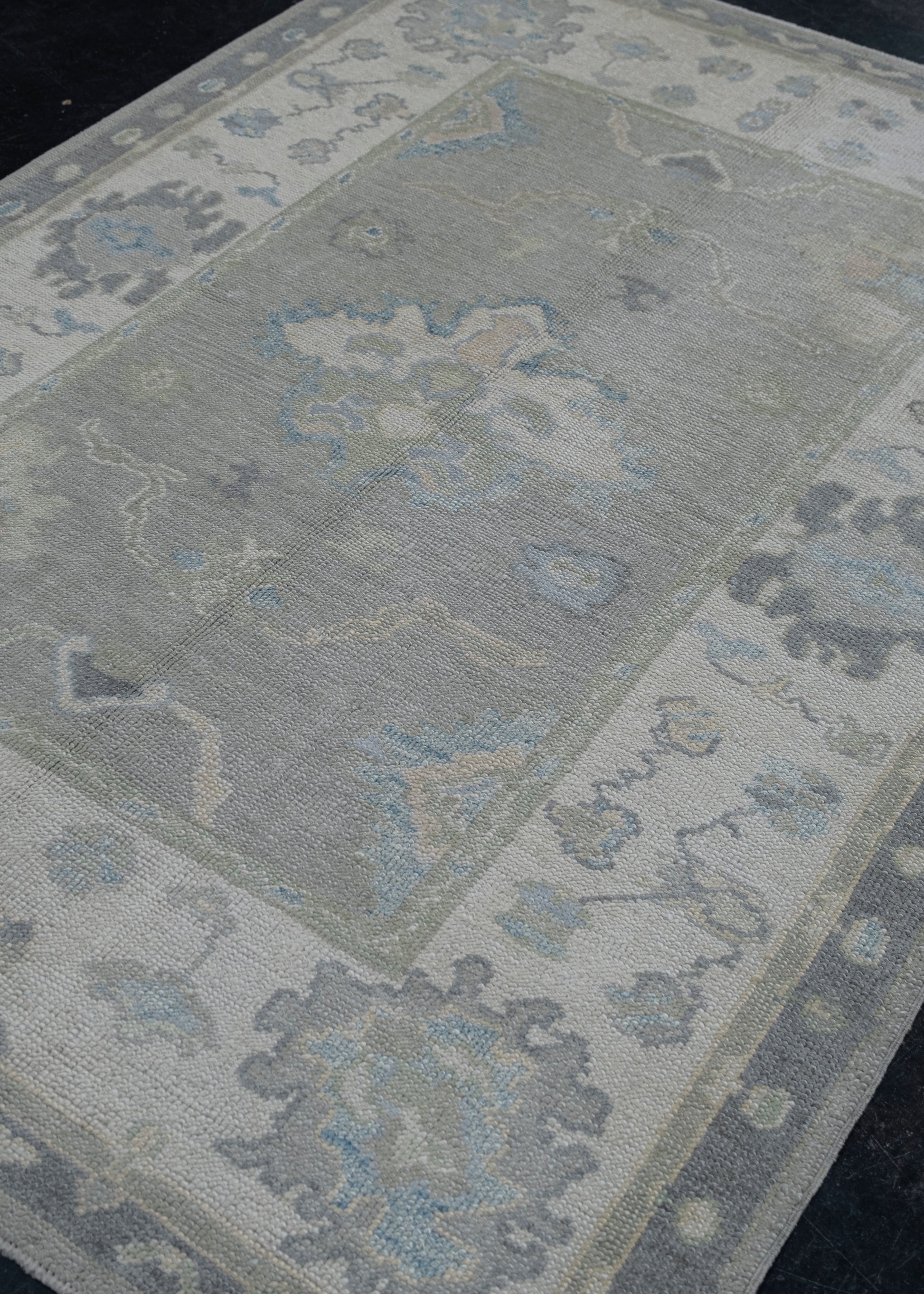 Turkish Oushak Rug 4'10" x 6'8" #12139