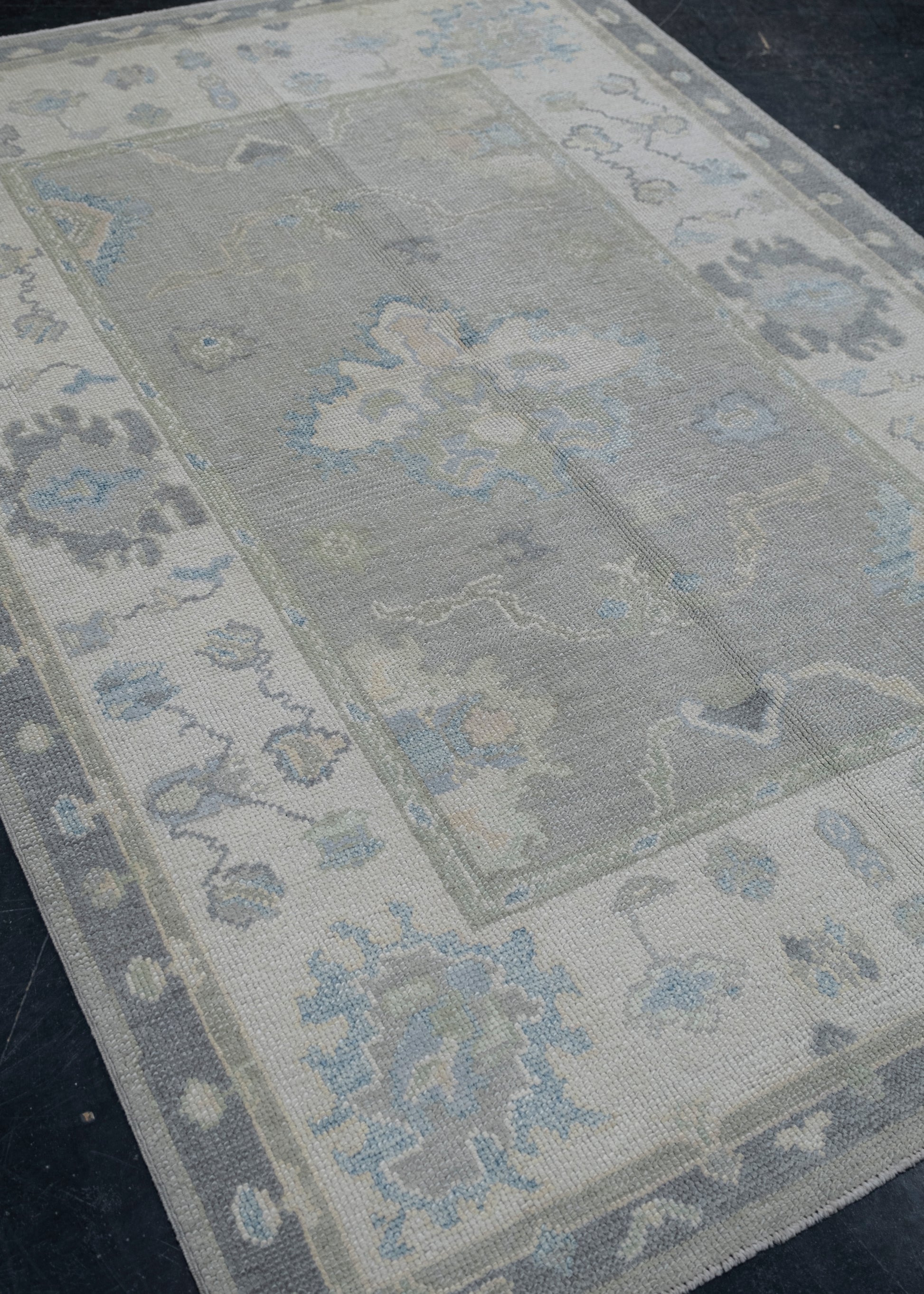 Turkish Oushak Rug 4'10" x 6'8" #12139