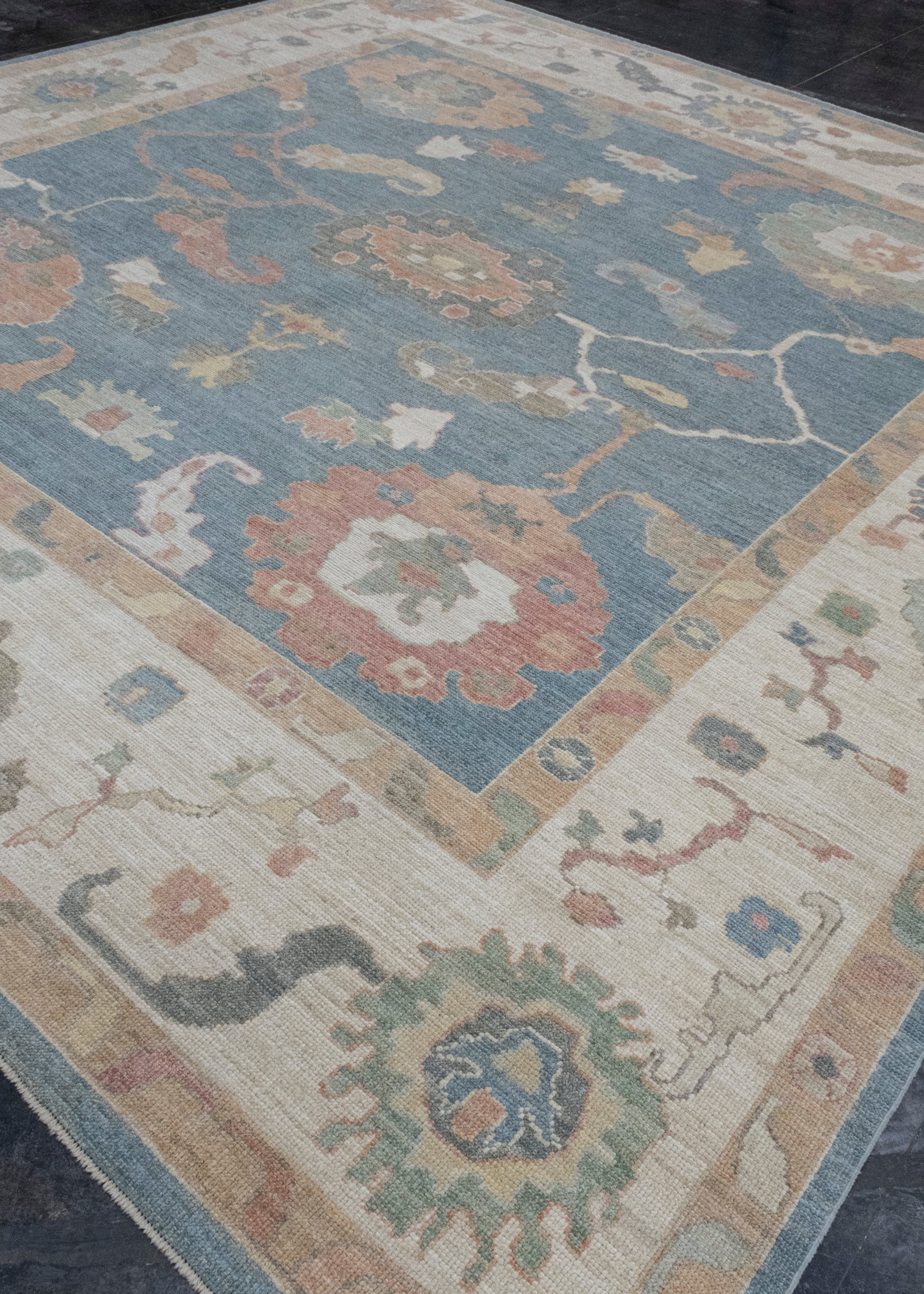 Square Turkish Oushak Rug 11'9" x 12'3" #17352
