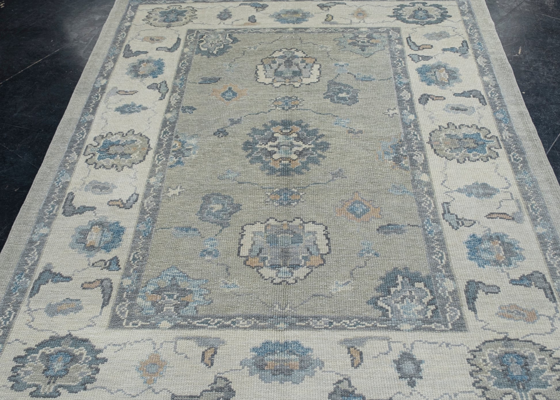 Turkish Oushak Rug 5'4" x 6'8" #11912