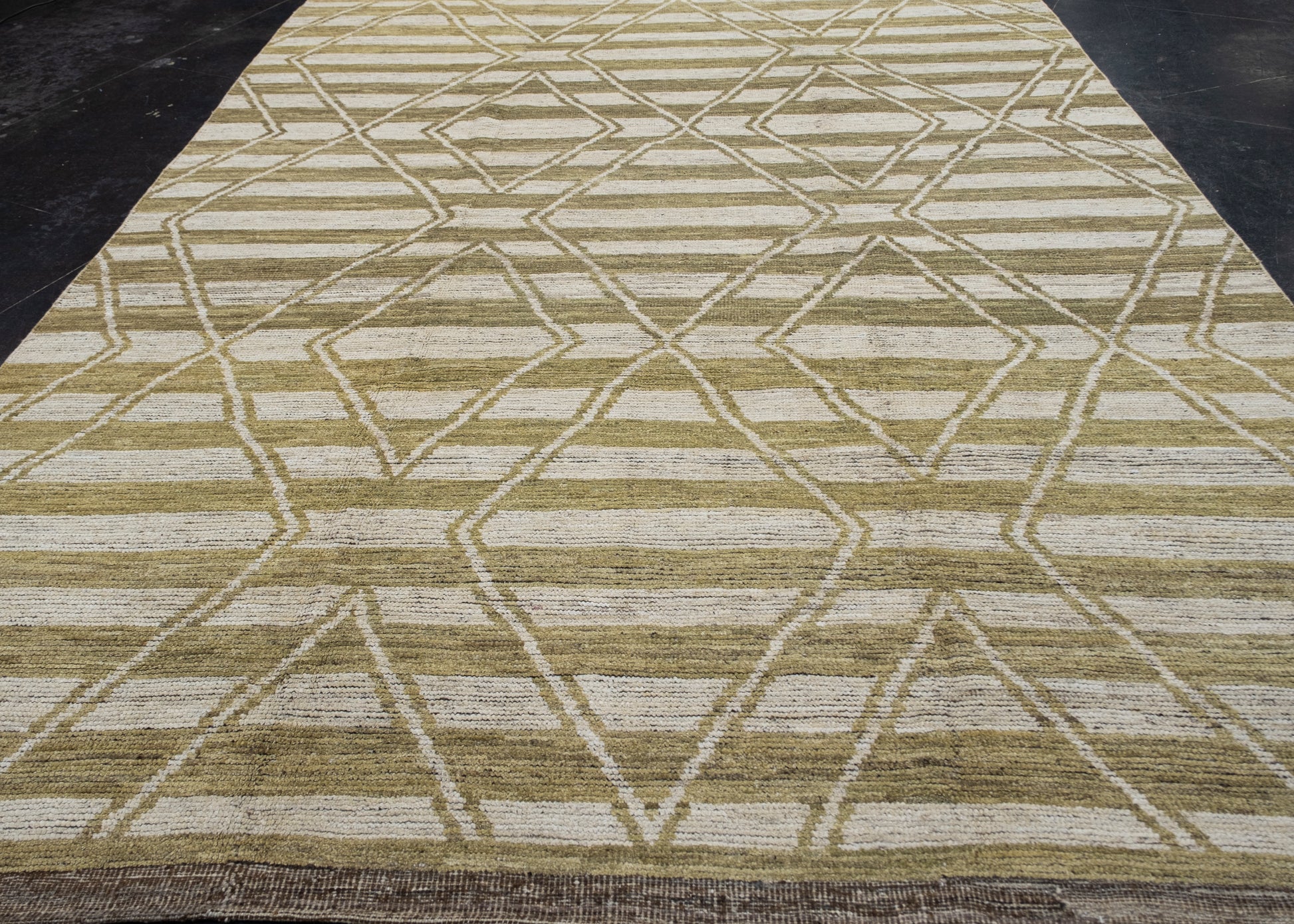 Hand Knotted Modern Moroccan Rug 9'2" x 11'11" #AS-8006
