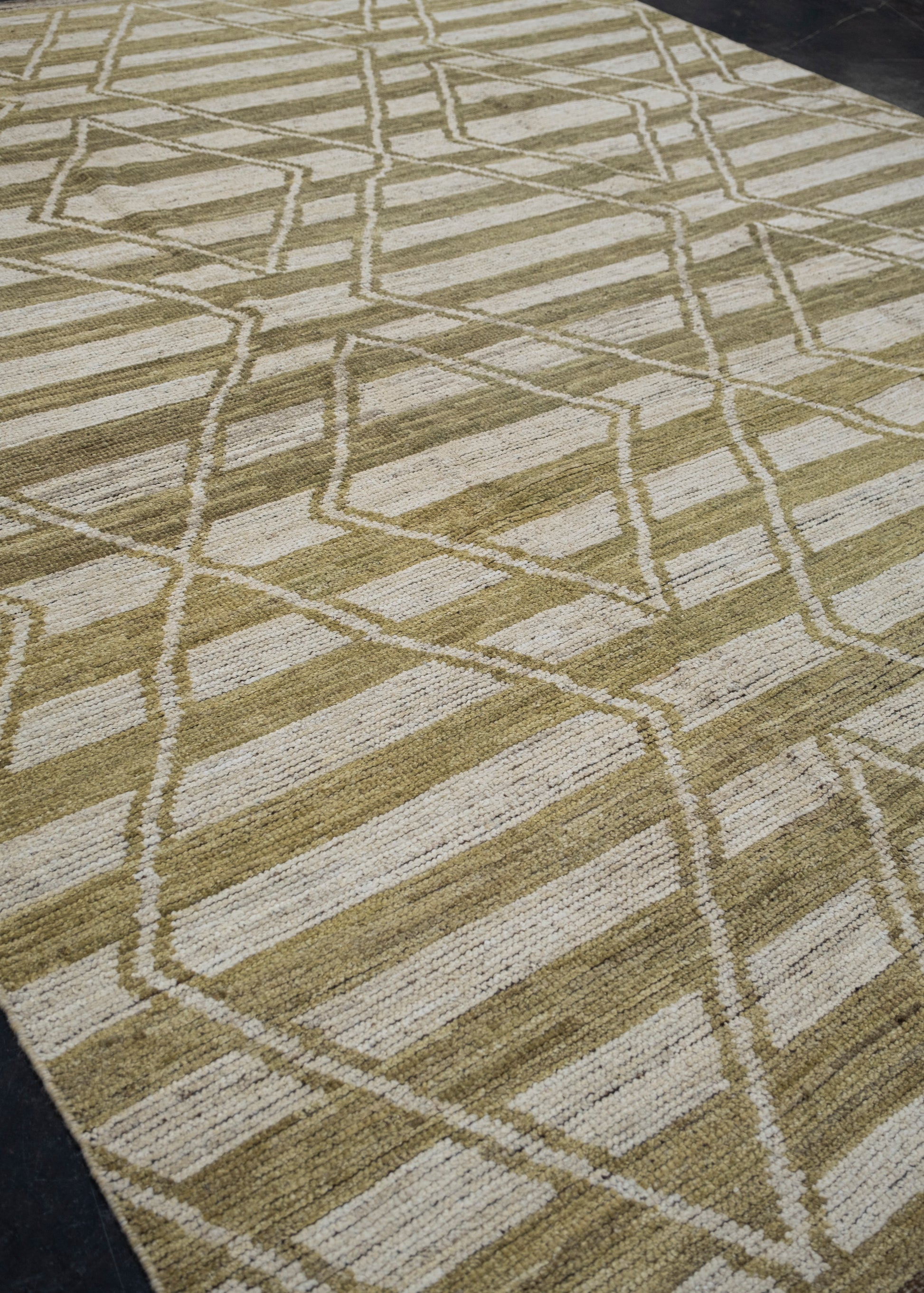 Hand Knotted Modern Moroccan Rug 9'2" x 11'11" #AS-8006
