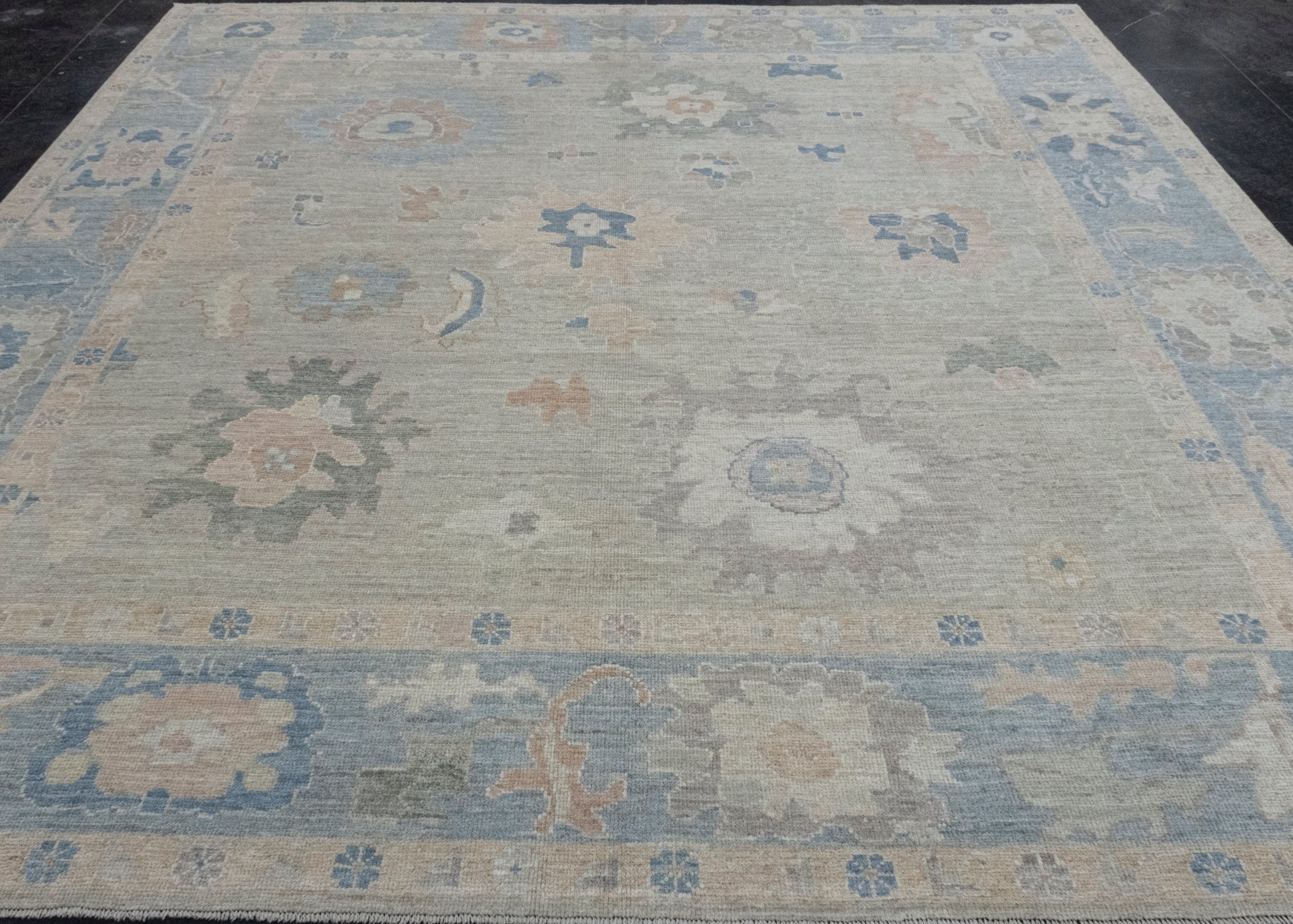 Square Turkish Oushak Rug 10'3" x 10'3" #17287