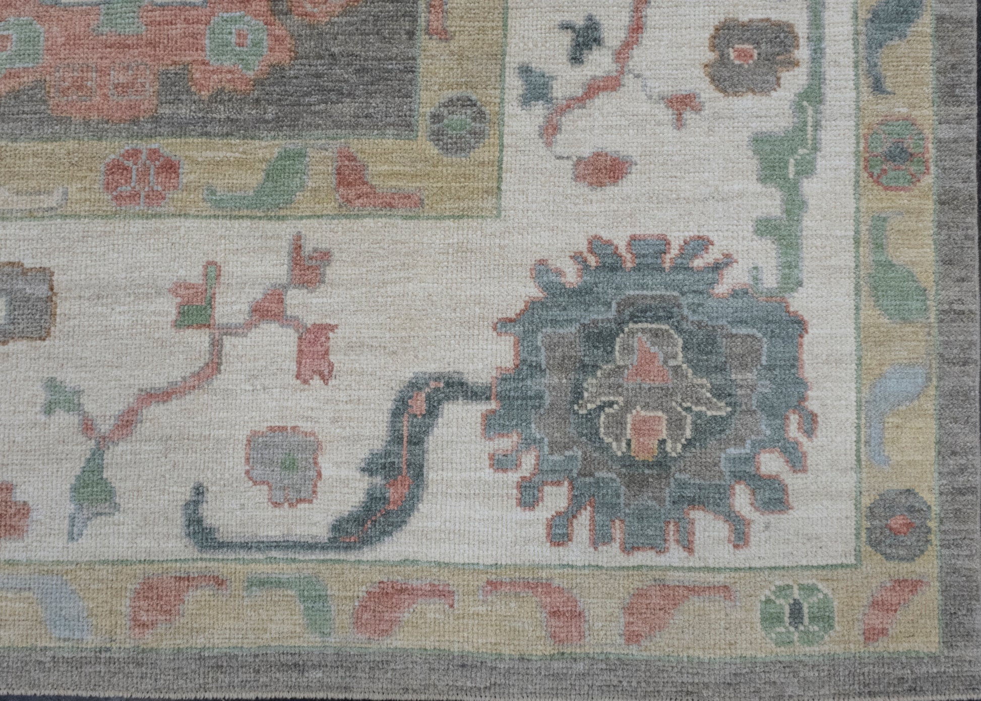 Square Turkish Oushak Rug 11'9" x 12'7" #17267
