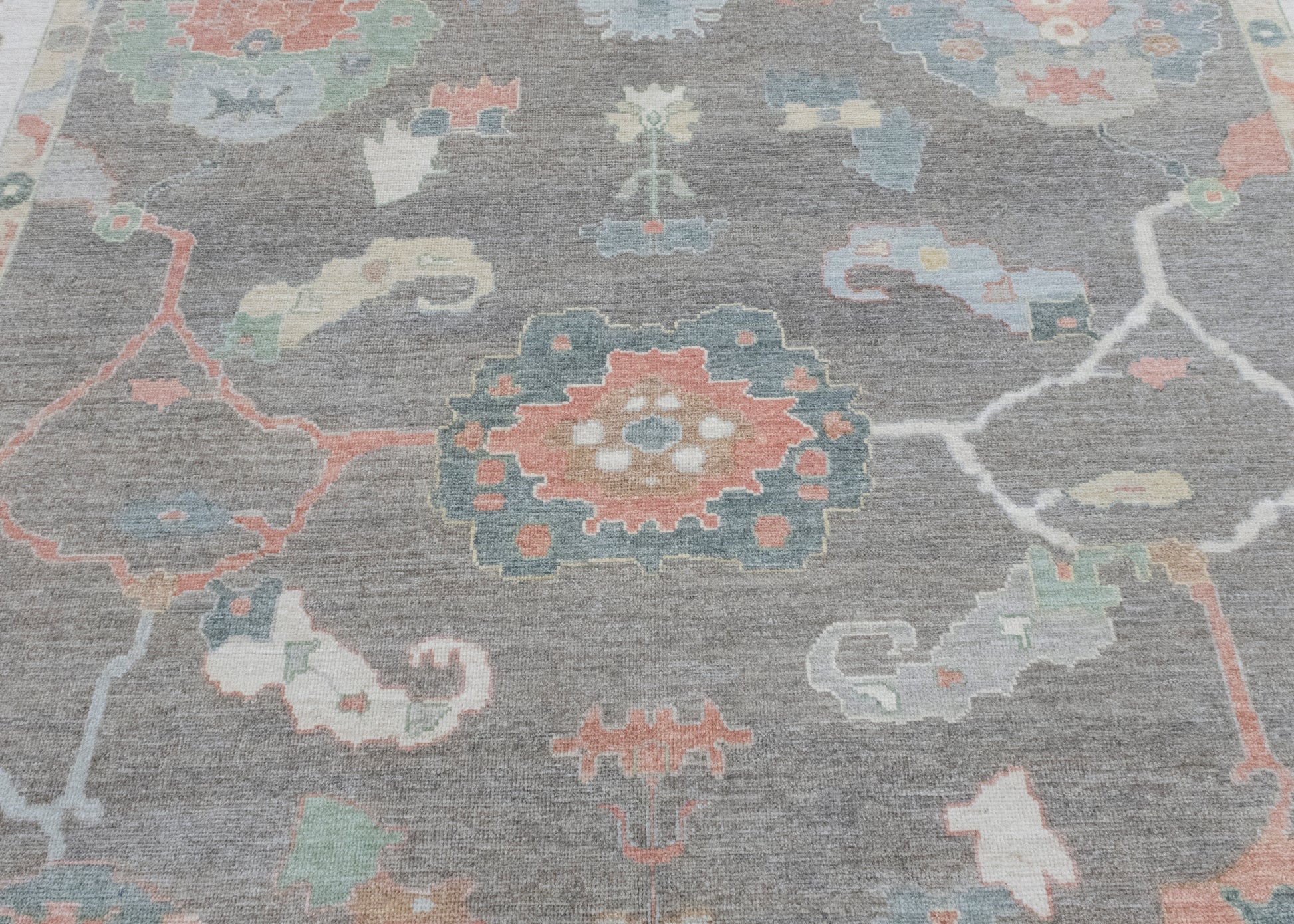 Square Turkish Oushak Rug 11'9" x 12'7" #17267