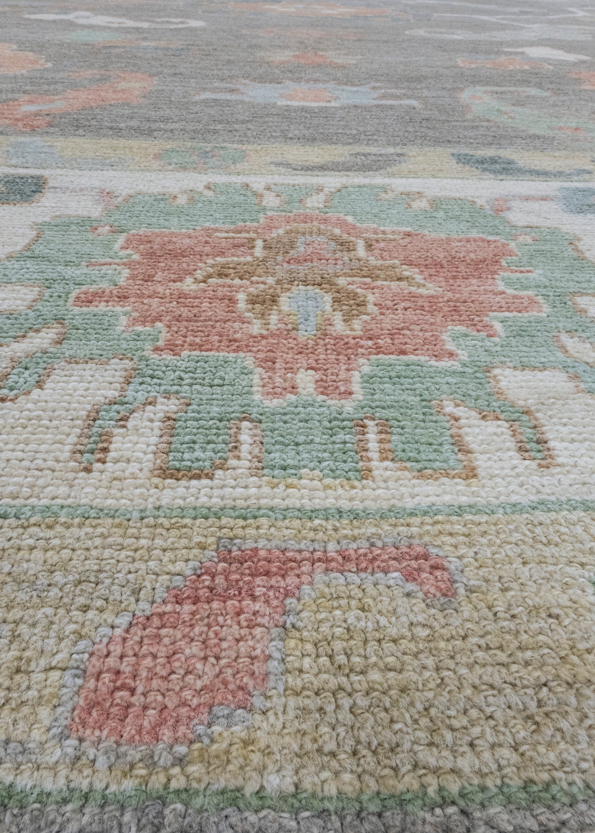 Square Turkish Oushak Rug 11'9" x 12'7" #17267