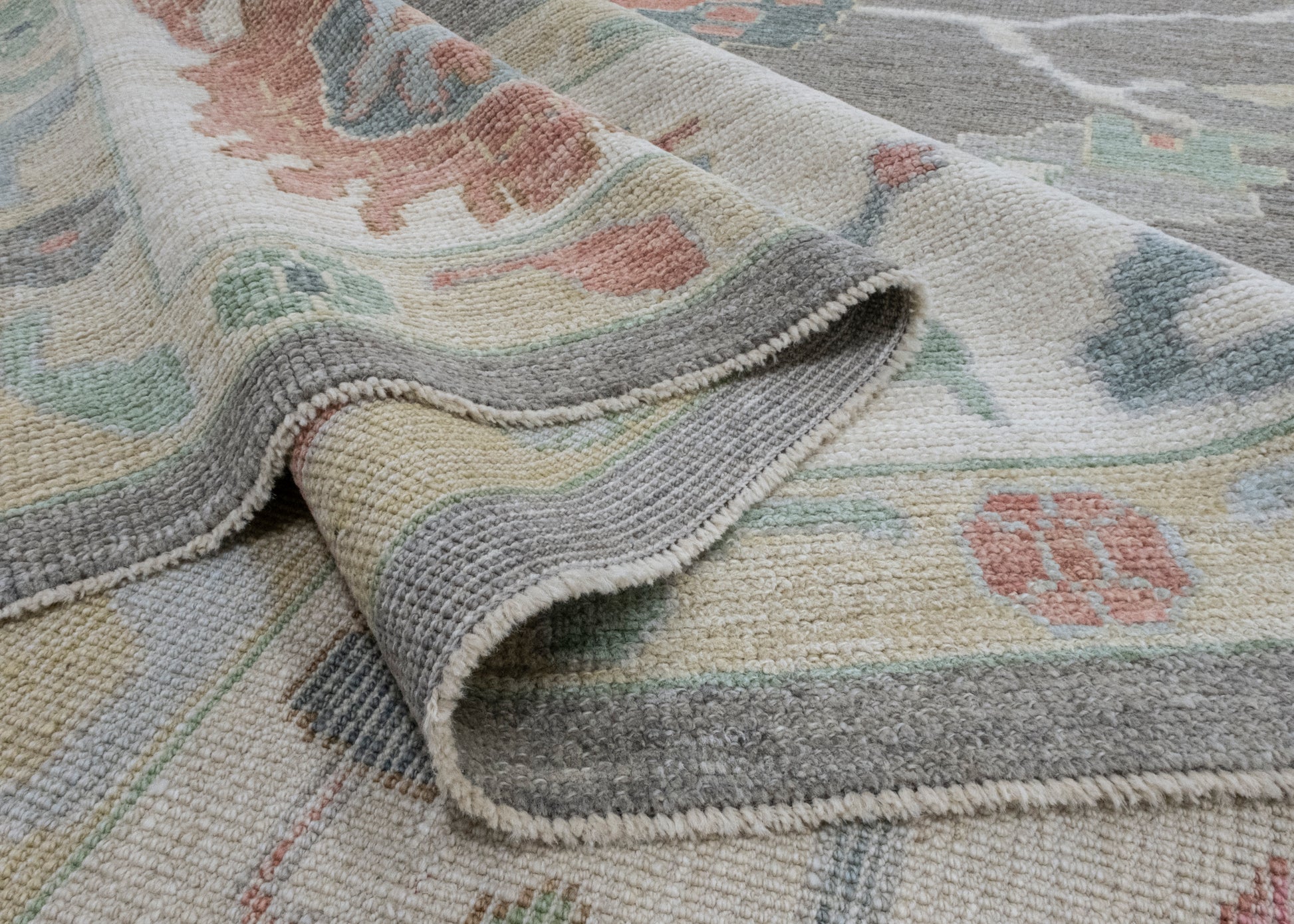 Square Turkish Oushak Rug 11'9" x 12'7" #17267