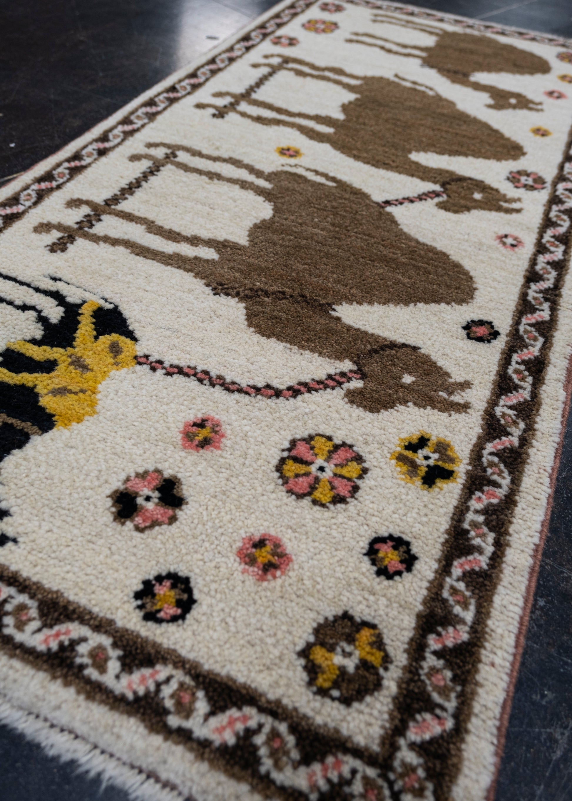 Turkish Old Wool Oushak Rug 2'9" x 3'6" #12211