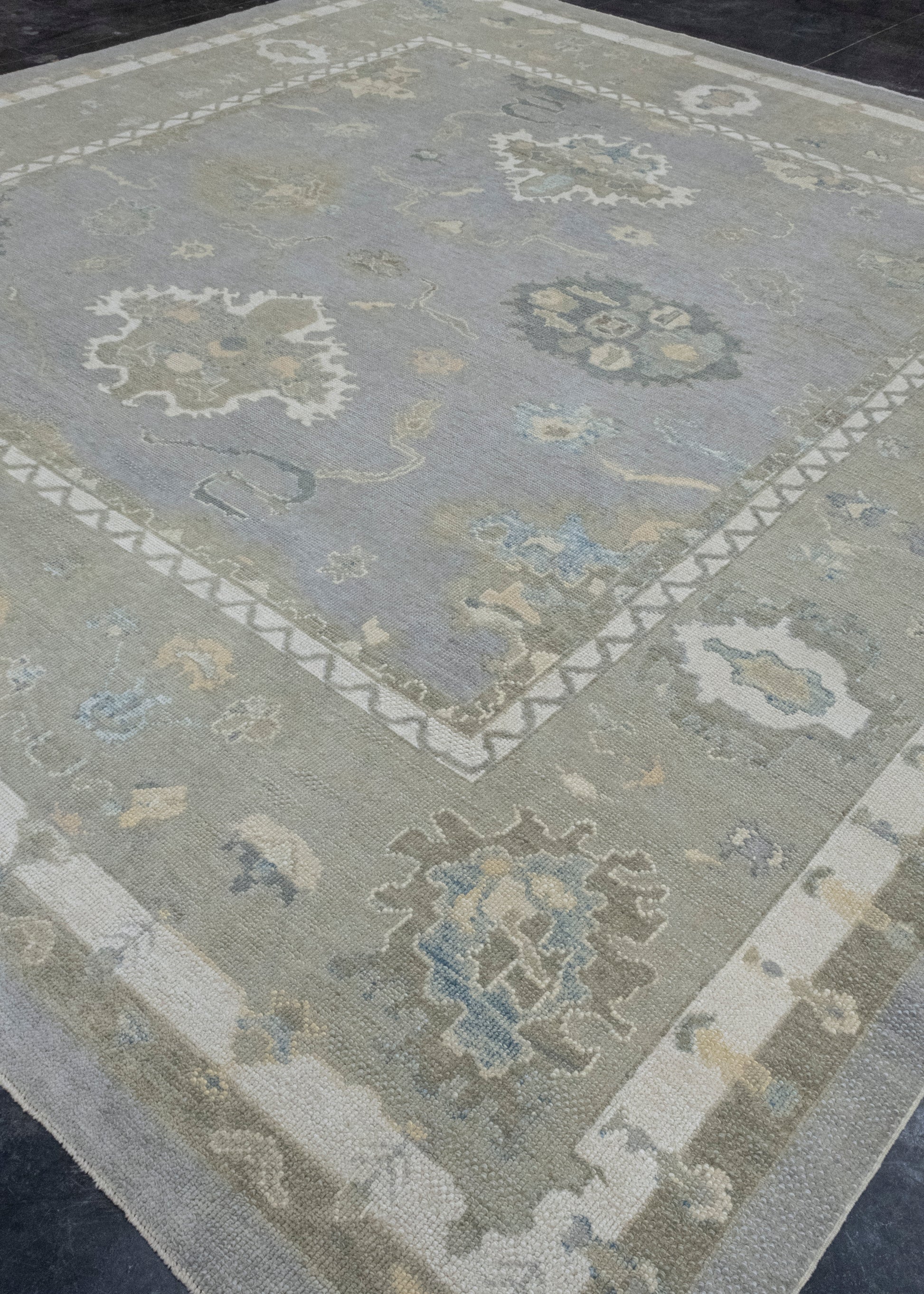 Square Turkish Oushak Rug 12'1" x 12'9" #17122