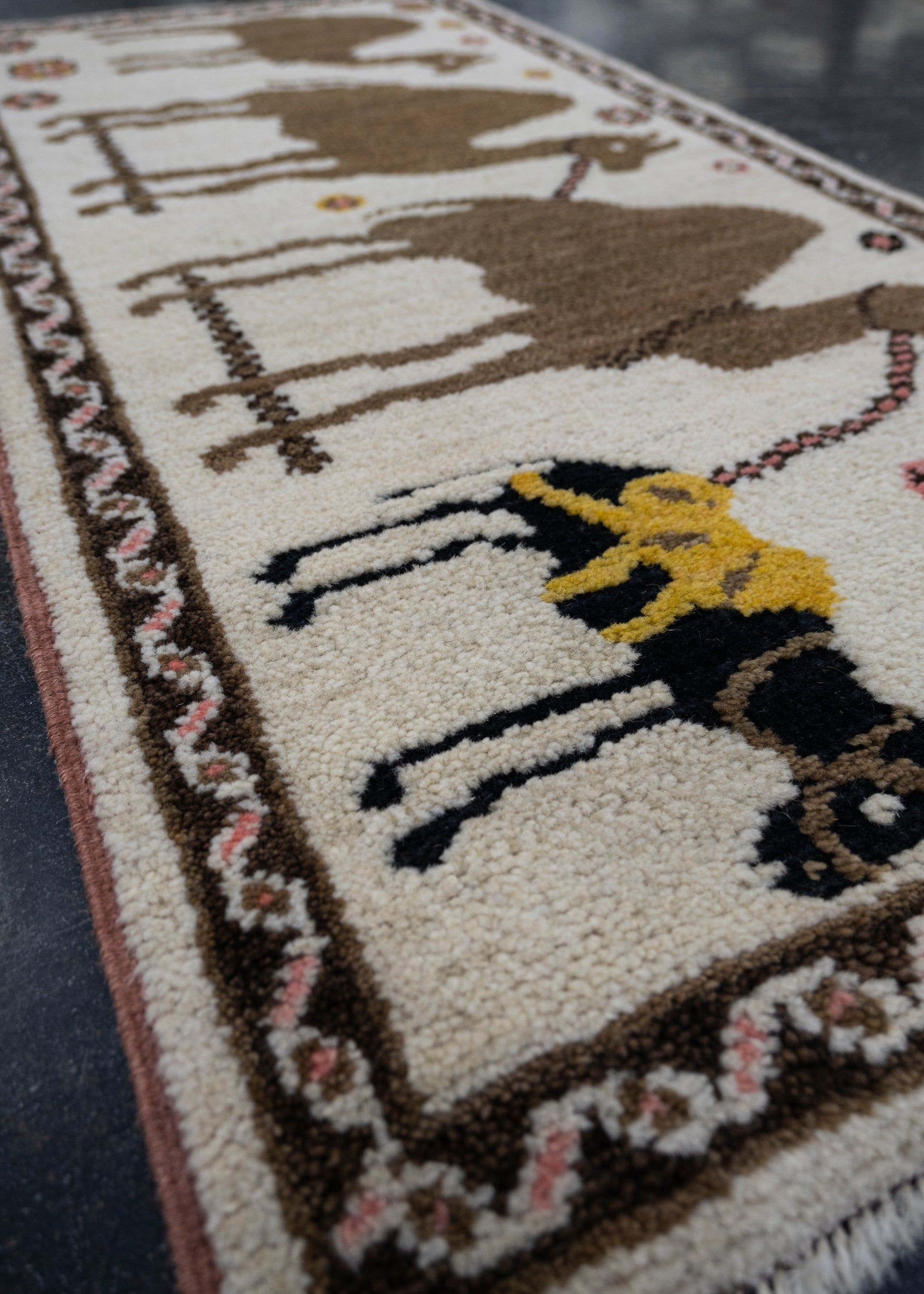 Turkish Old Wool Oushak Rug 2'9" x 3'6" #12211