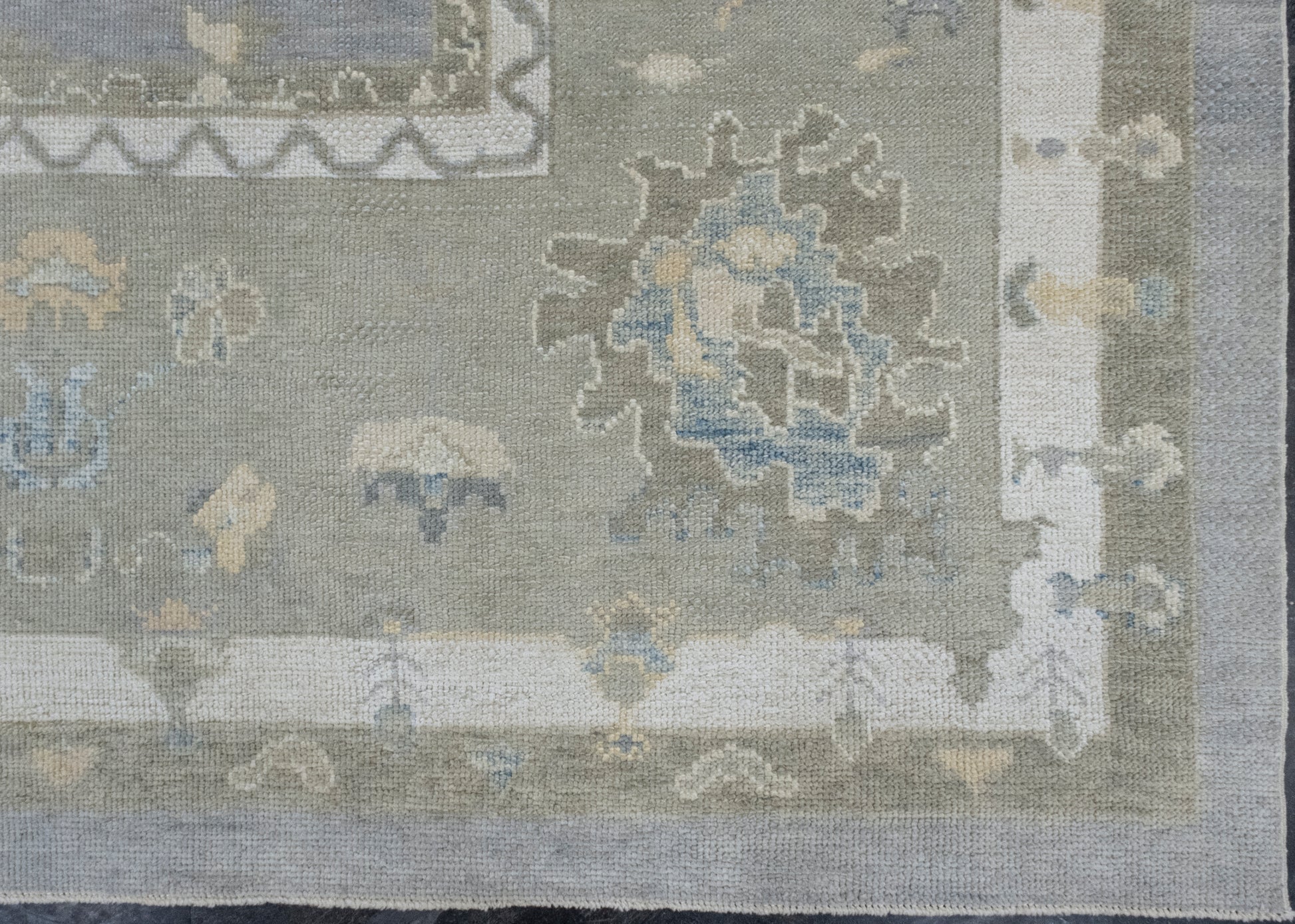 Square Turkish Oushak Rug 12'1" x 12'9" #17122