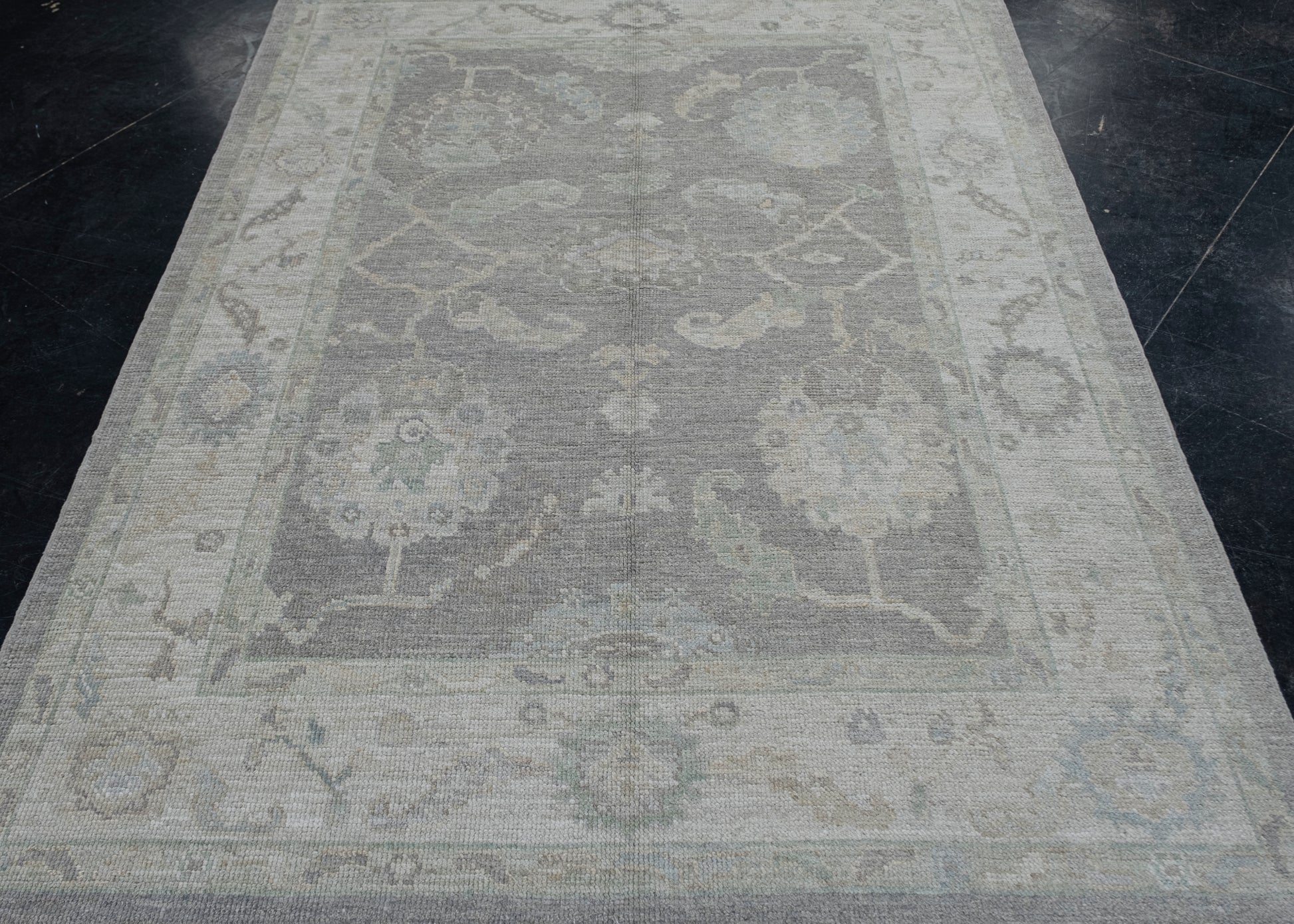 Turkish Oushak Rug 5'3" x 6'11" #11799