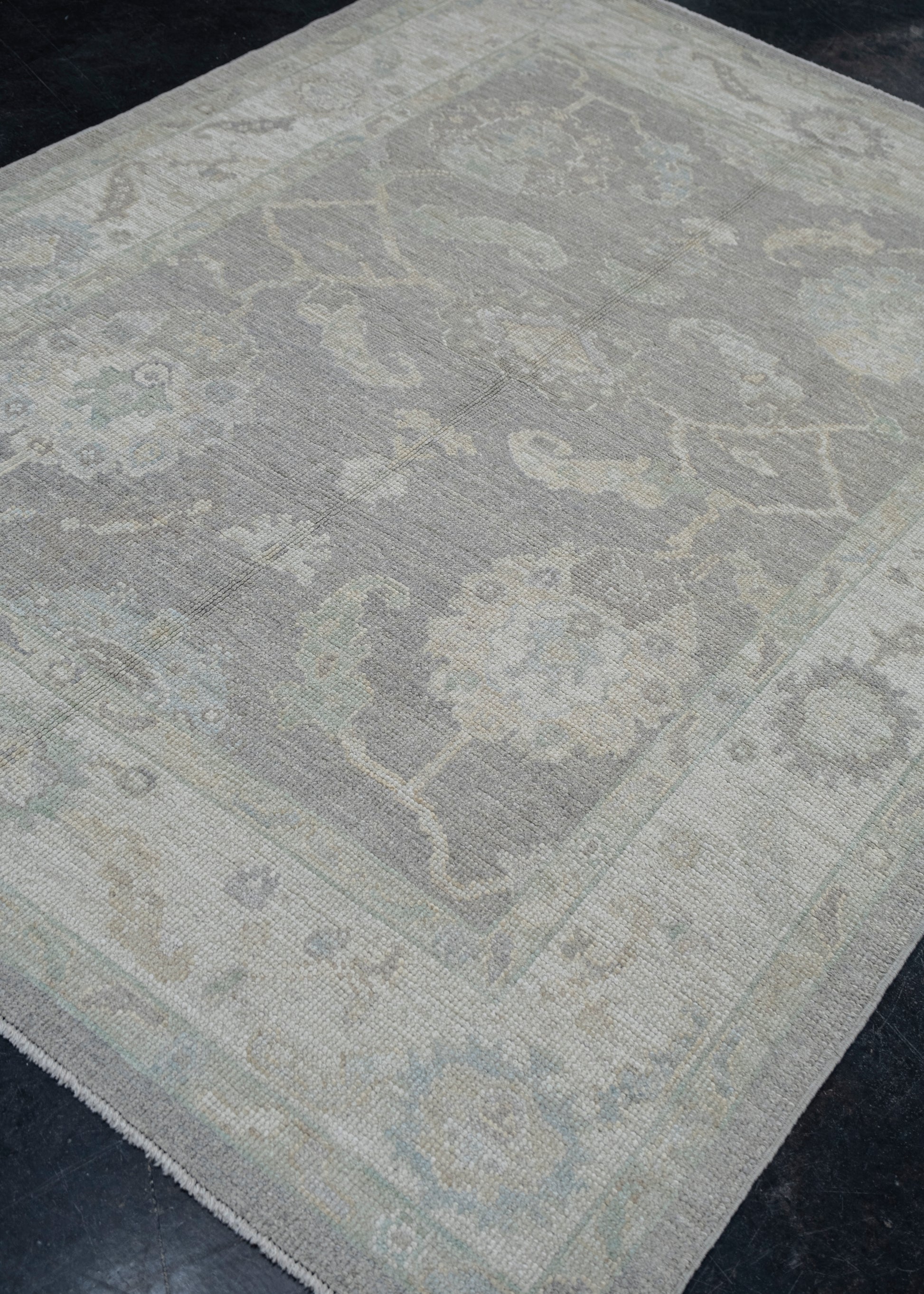 Turkish Oushak Rug 5'3" x 6'11" #11799
