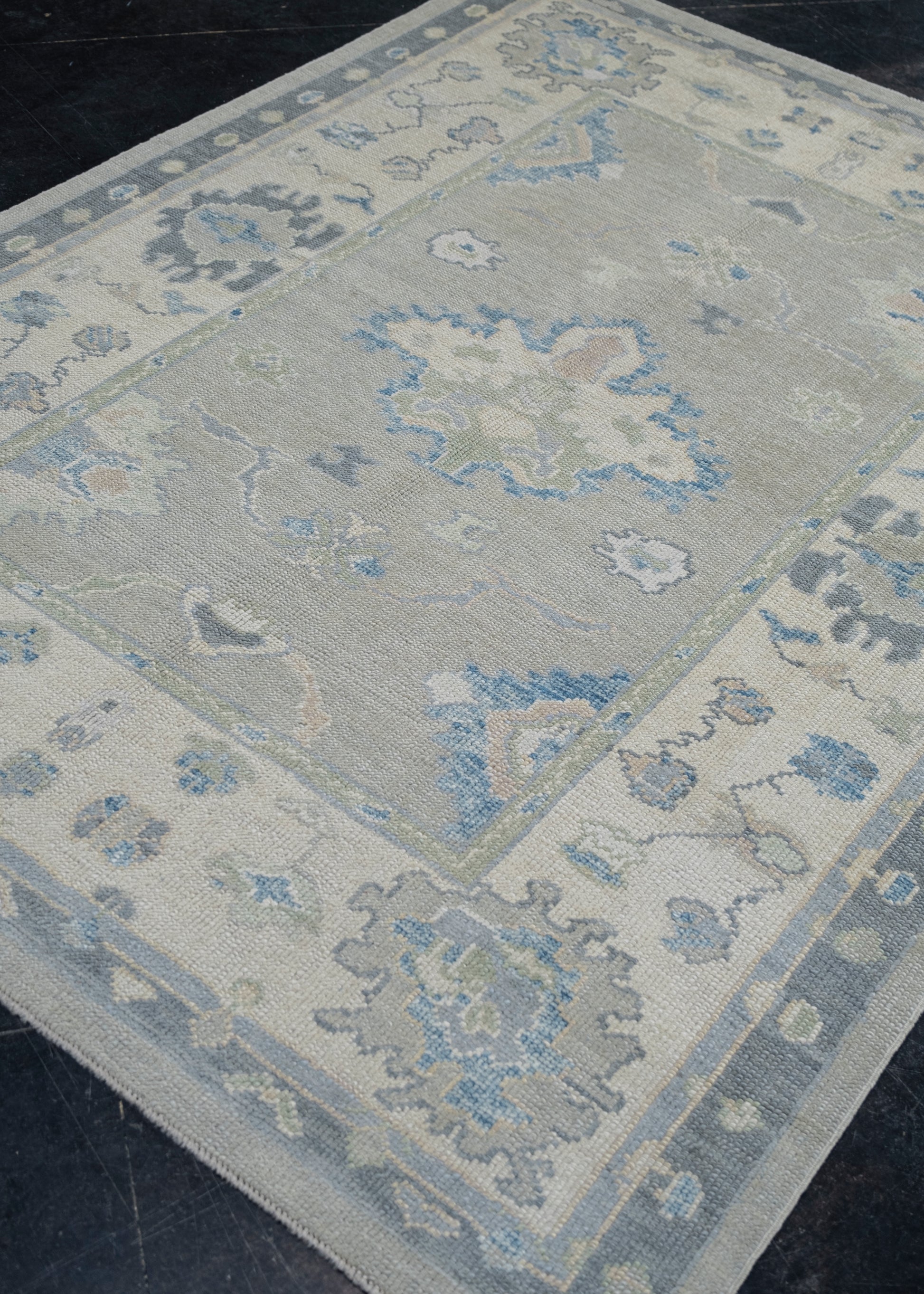 Turkish Oushak Rug 5'3" x 6'11" #12163