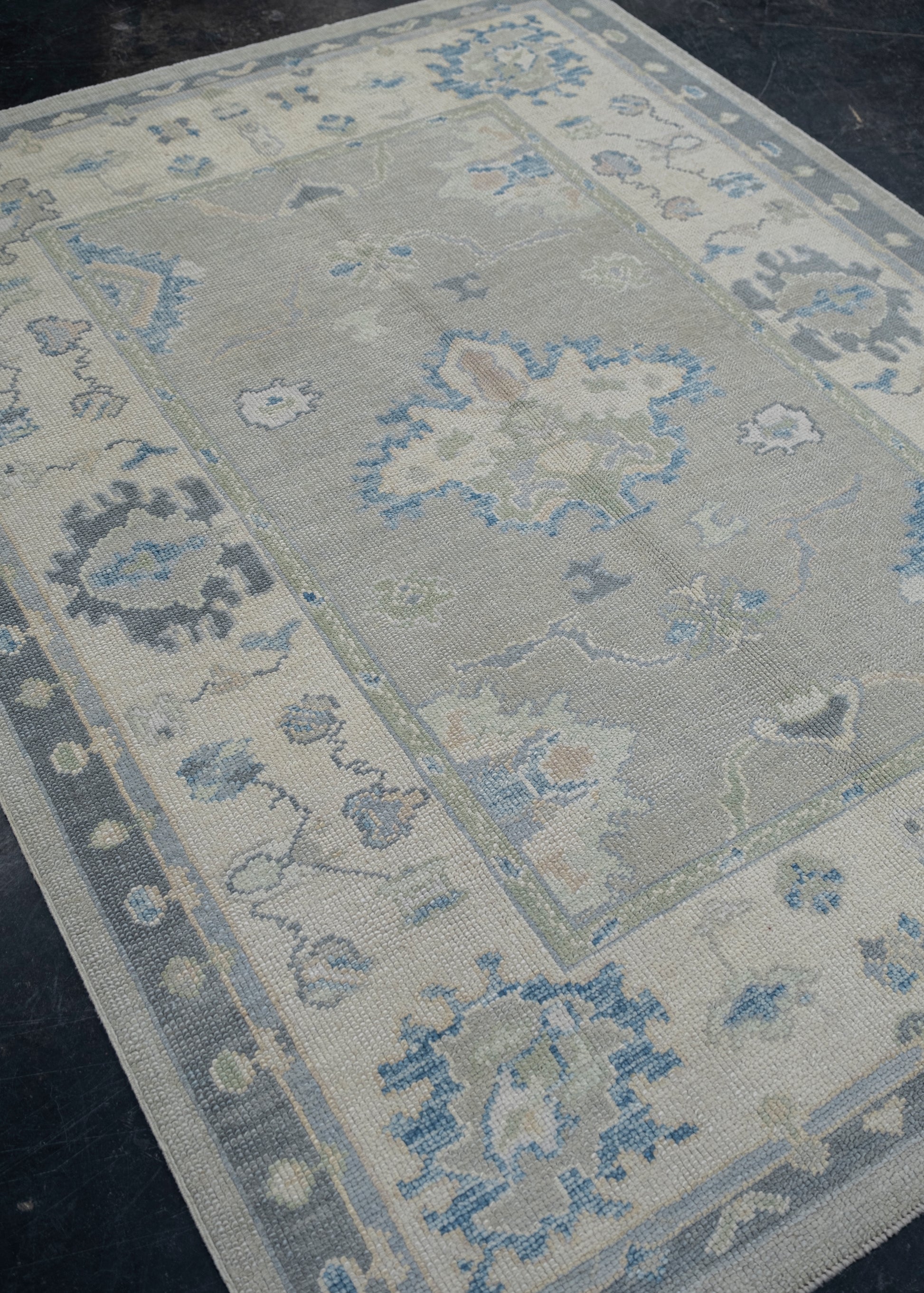 Turkish Oushak Rug 5'3" x 6'11" #12163