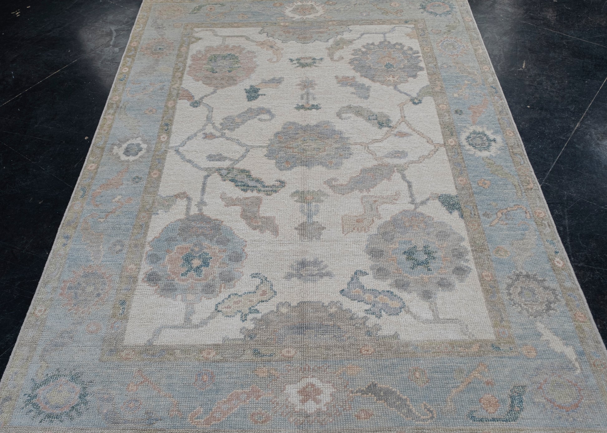 Turkish Oushak Rug 5' x 6'11" #12047