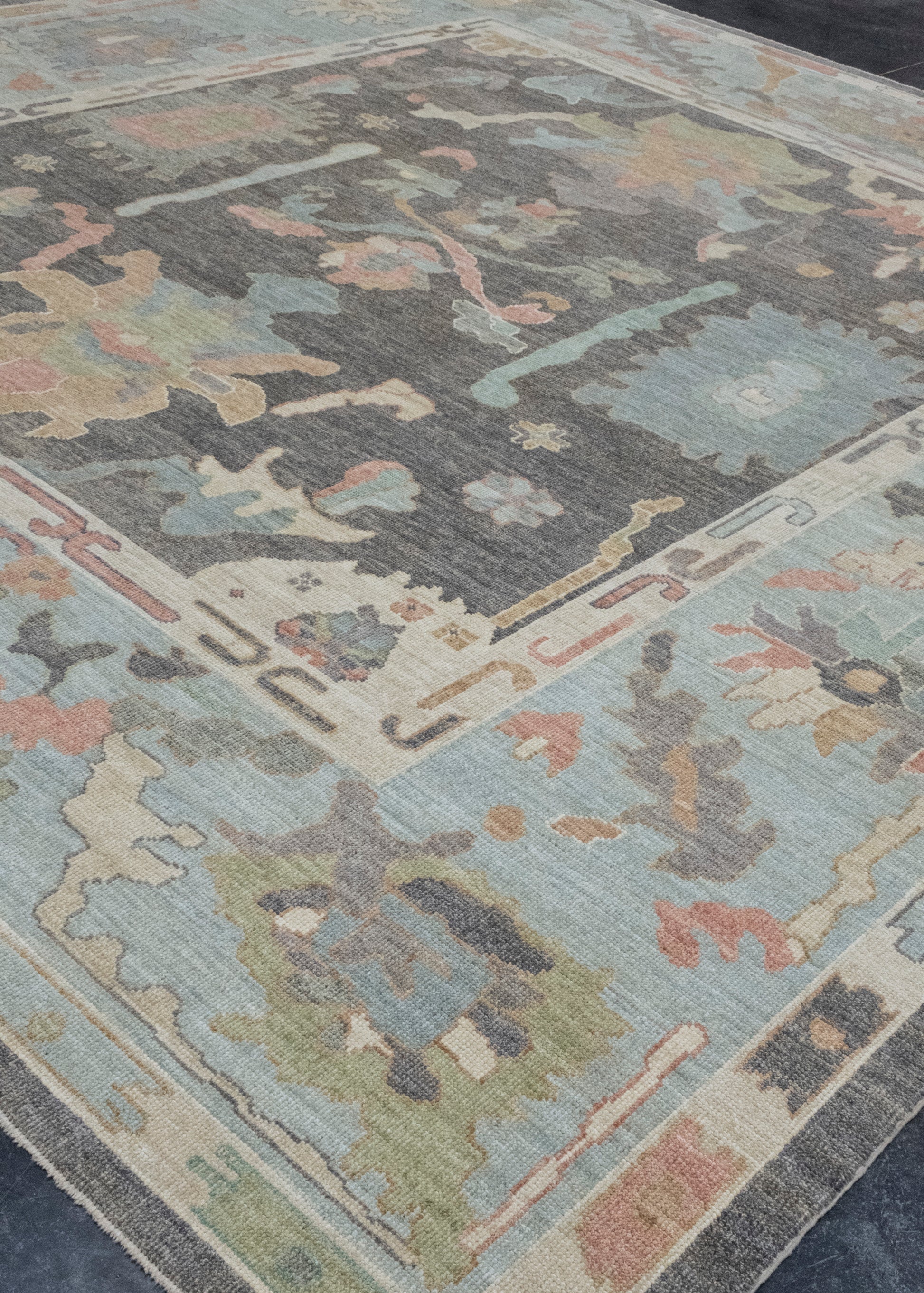 Square Turkish Oushak Rug 12'3" x 12'10" #17355