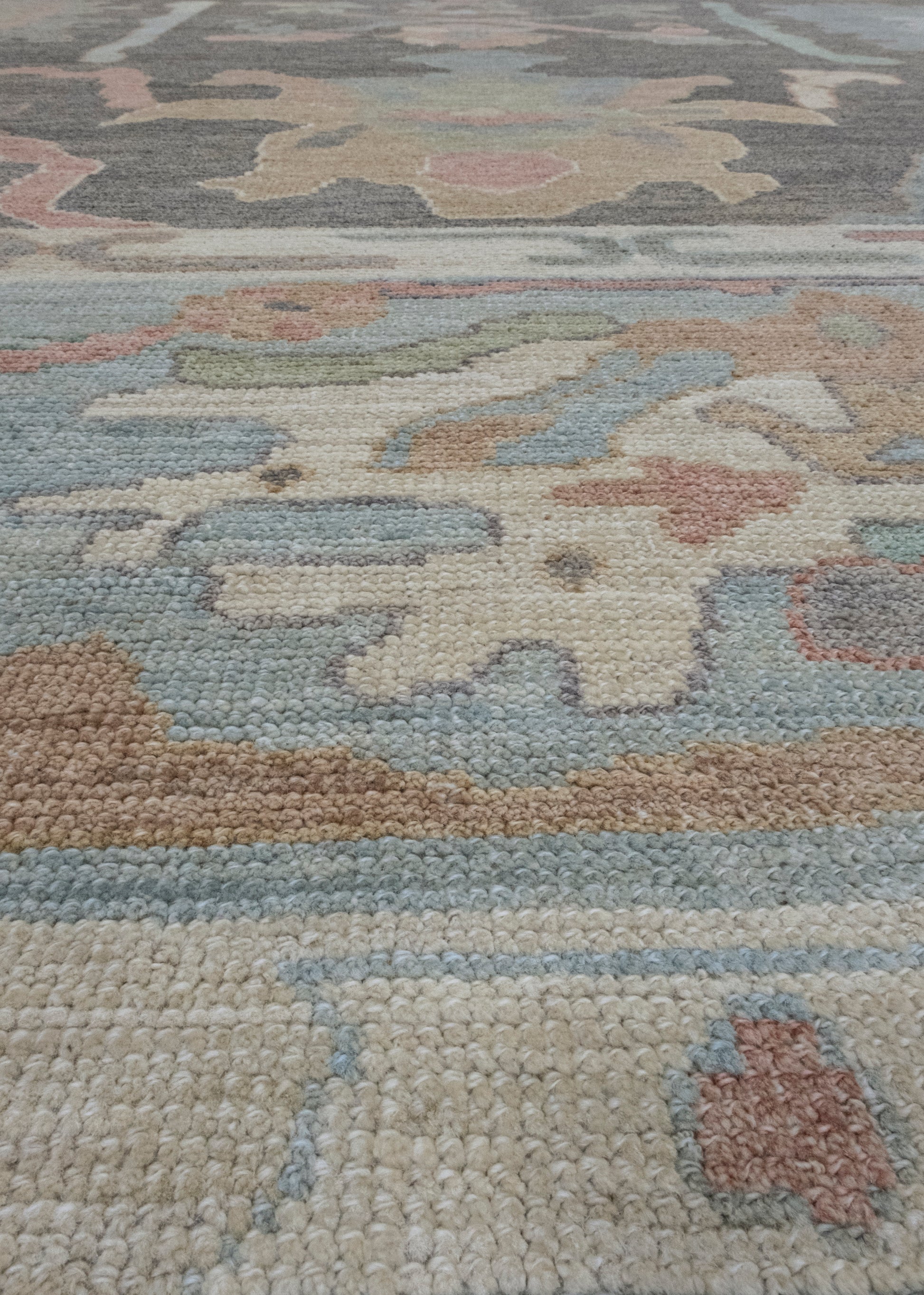 Square Turkish Oushak Rug 12'3" x 12'10" #17355