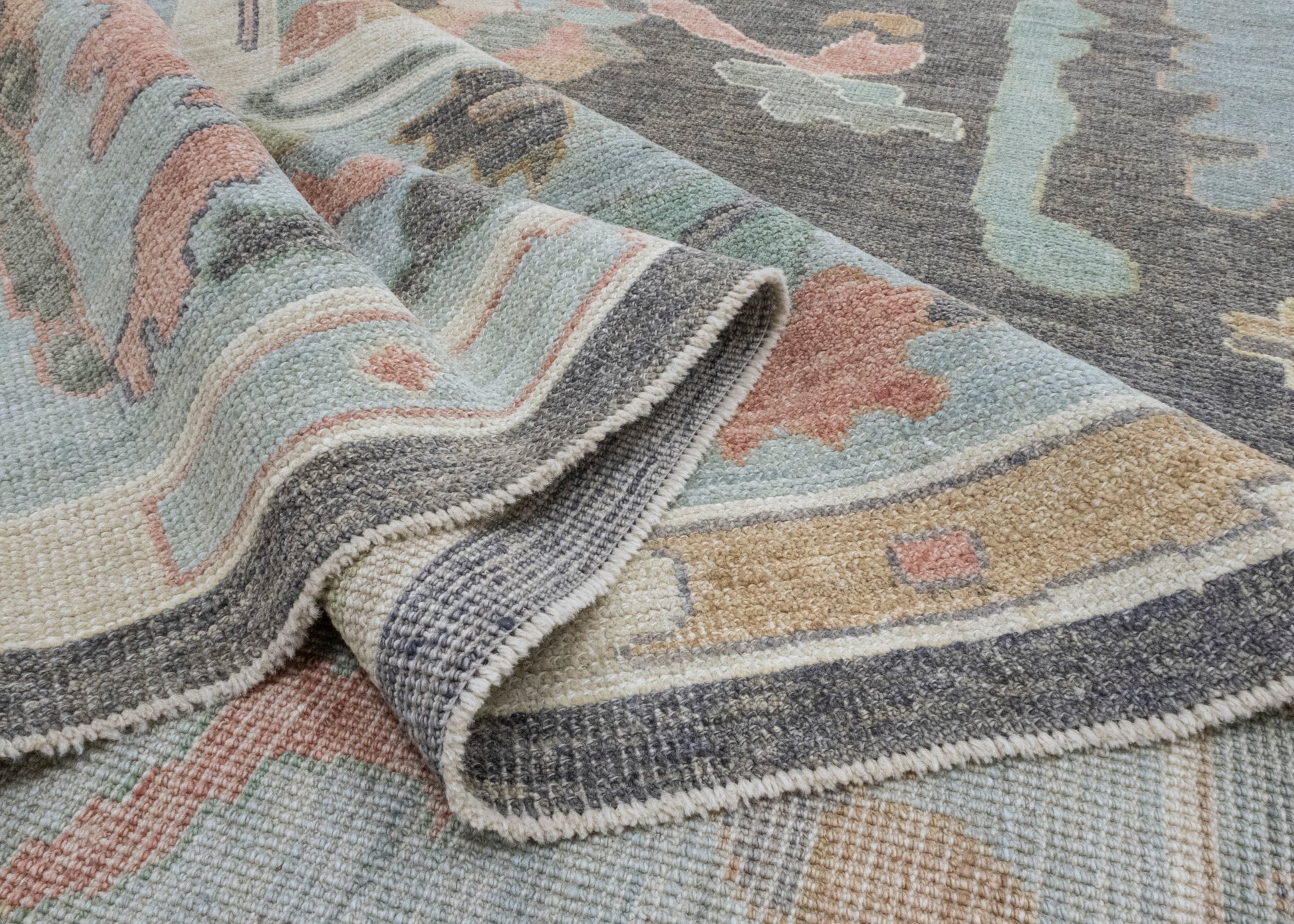 Square Turkish Oushak Rug 12'3" x 12'10" #17355