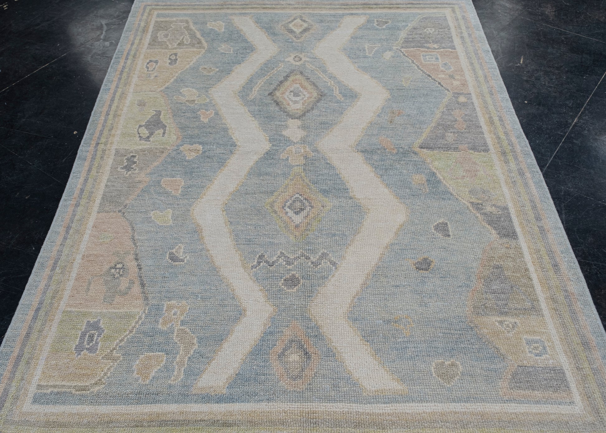 Turkish Oushak Rug 5' x 6'9" #12049