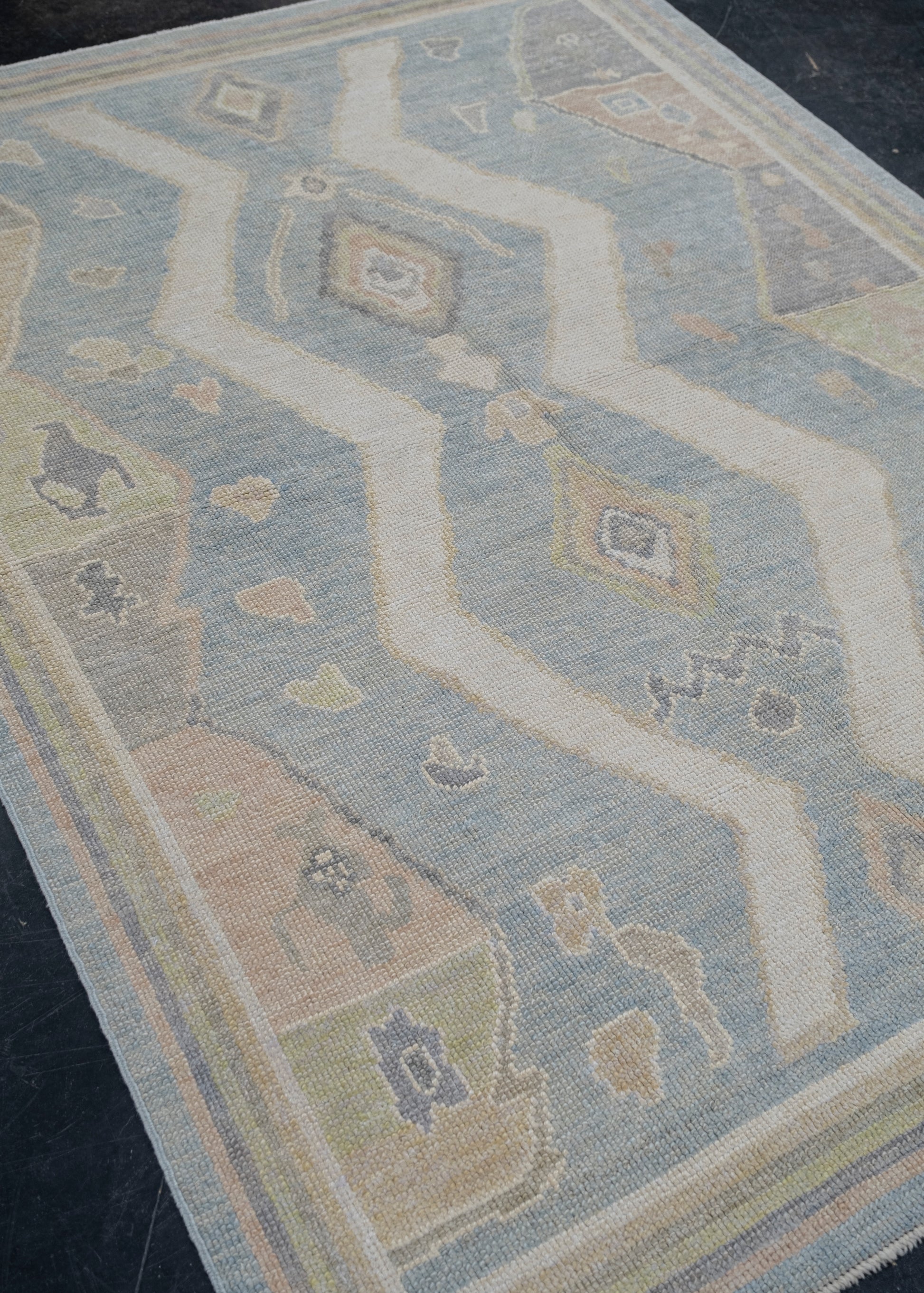 Turkish Oushak Rug 5' x 6'9" #12049