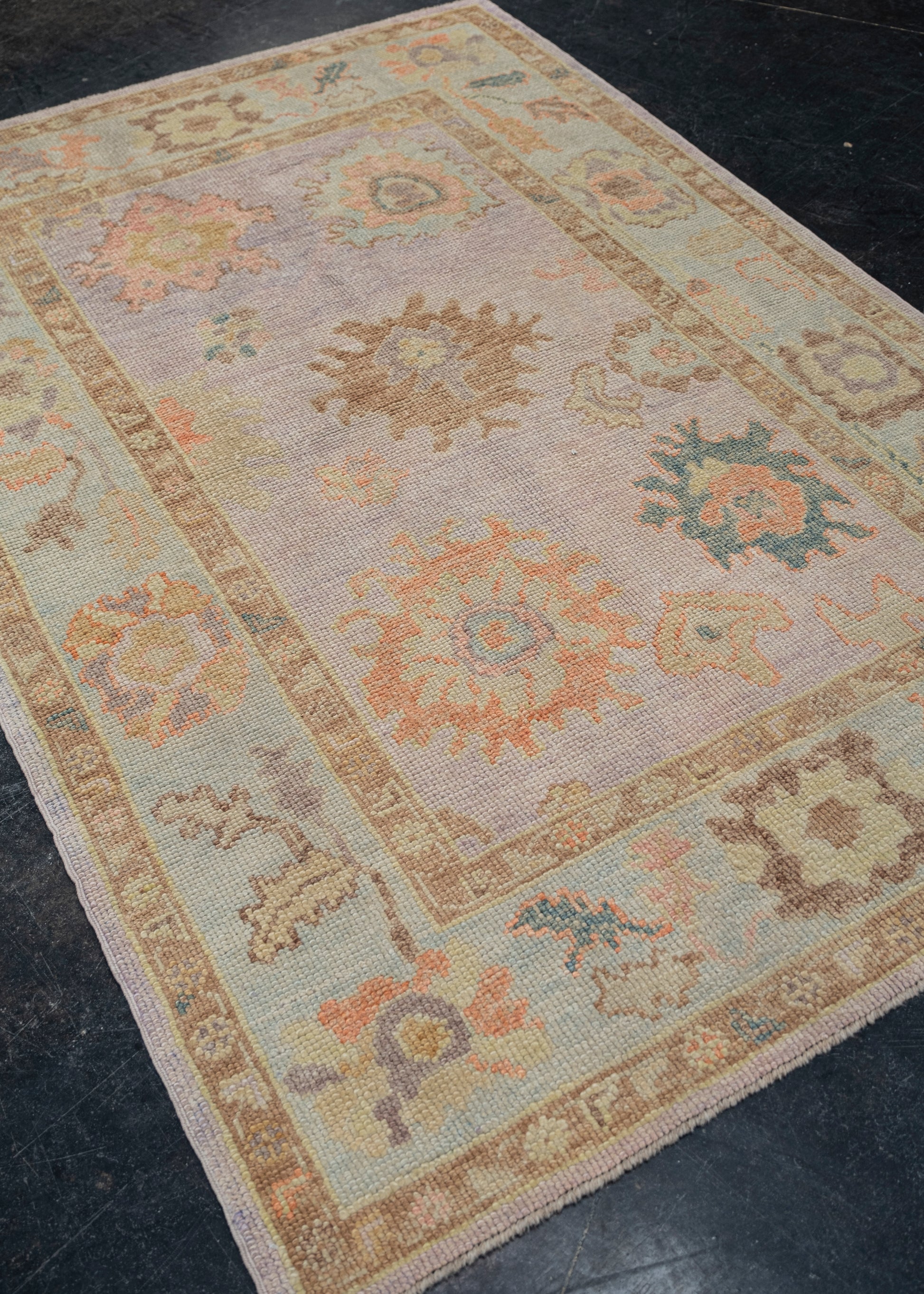 Turkish Oushak Rug 4'2" x 6'1" #2327