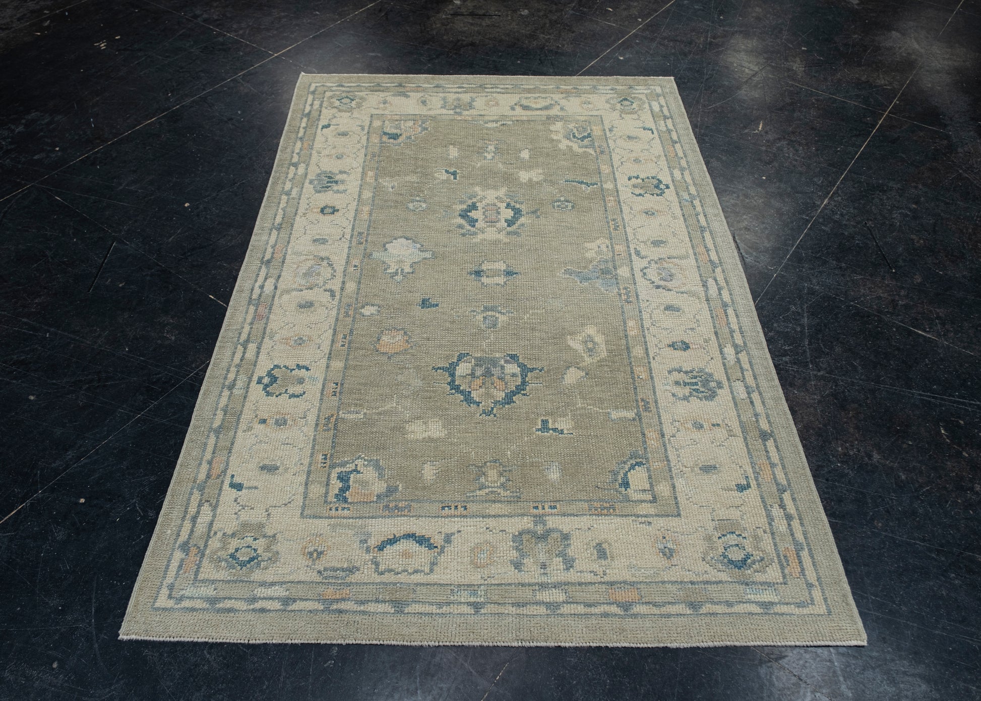 Turkish Oushak Rug 4'1" x 6'1" #12121