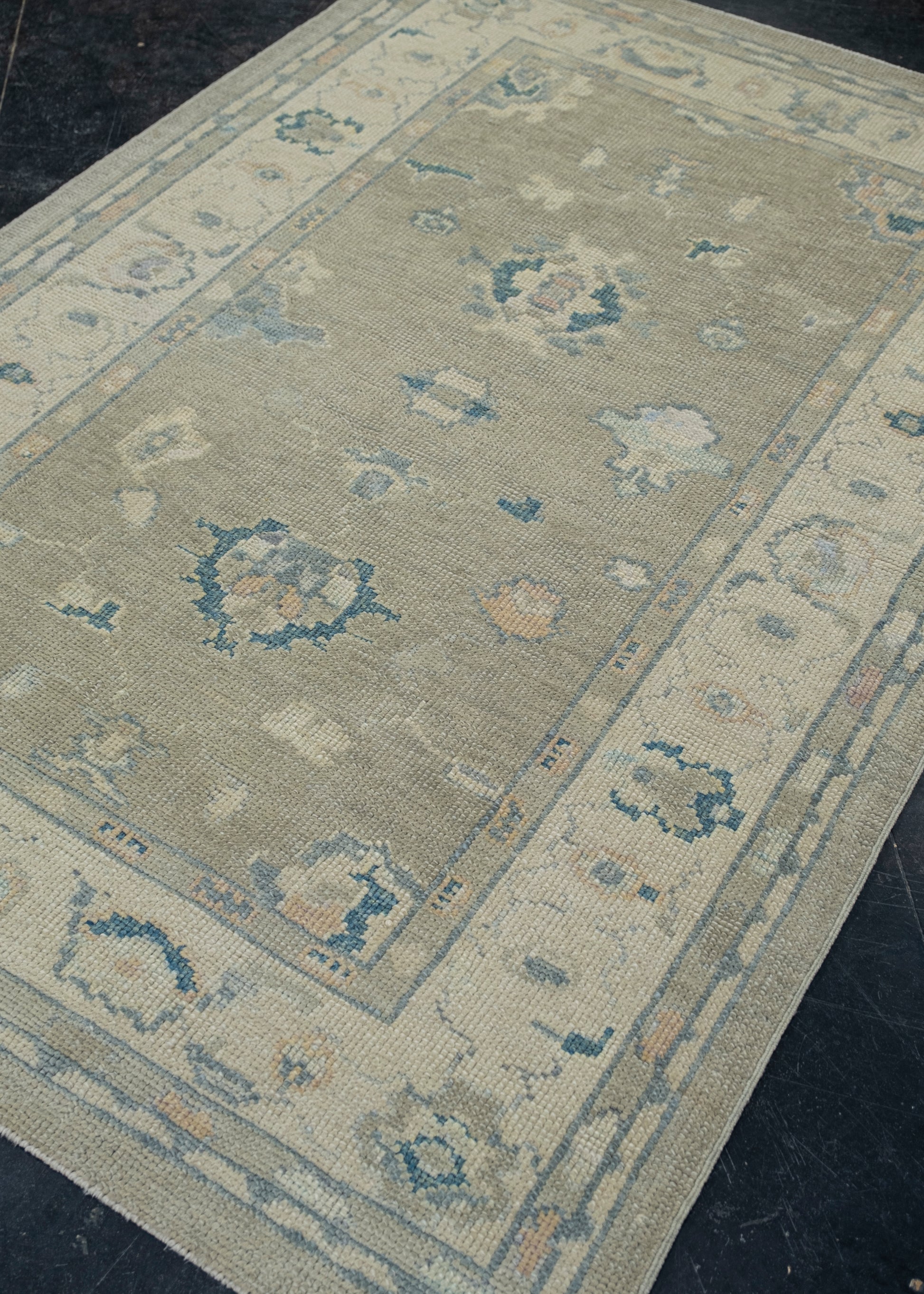 Turkish Oushak Rug 4'1" x 6'1" #12121