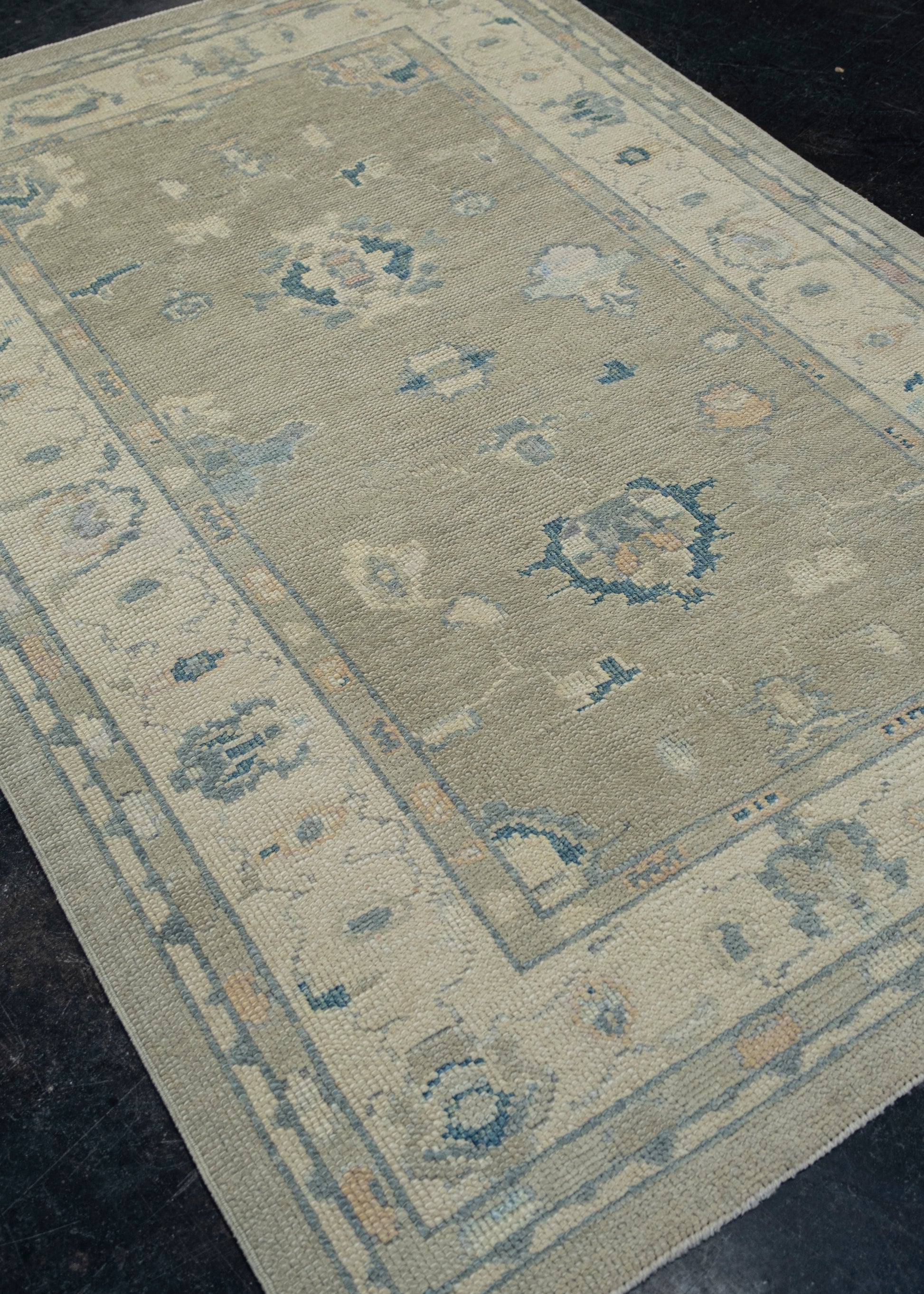 Turkish Oushak Rug 4'1" x 6'1" #12121